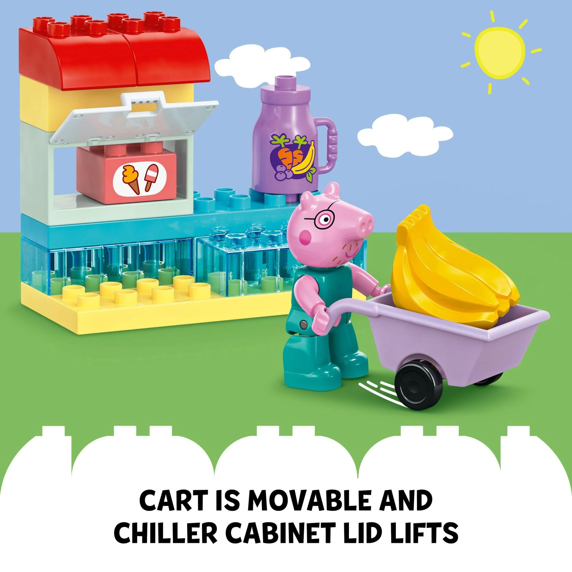 LEGO DUPLO Peppa Pig Supermarket Building Toy - Peppa Pig Toys for Girls & Boys, Ages 2+ Years - Gift for Christmas - Pretend Play Playset for Preschool - Learning & Education - 10434 - Image 3