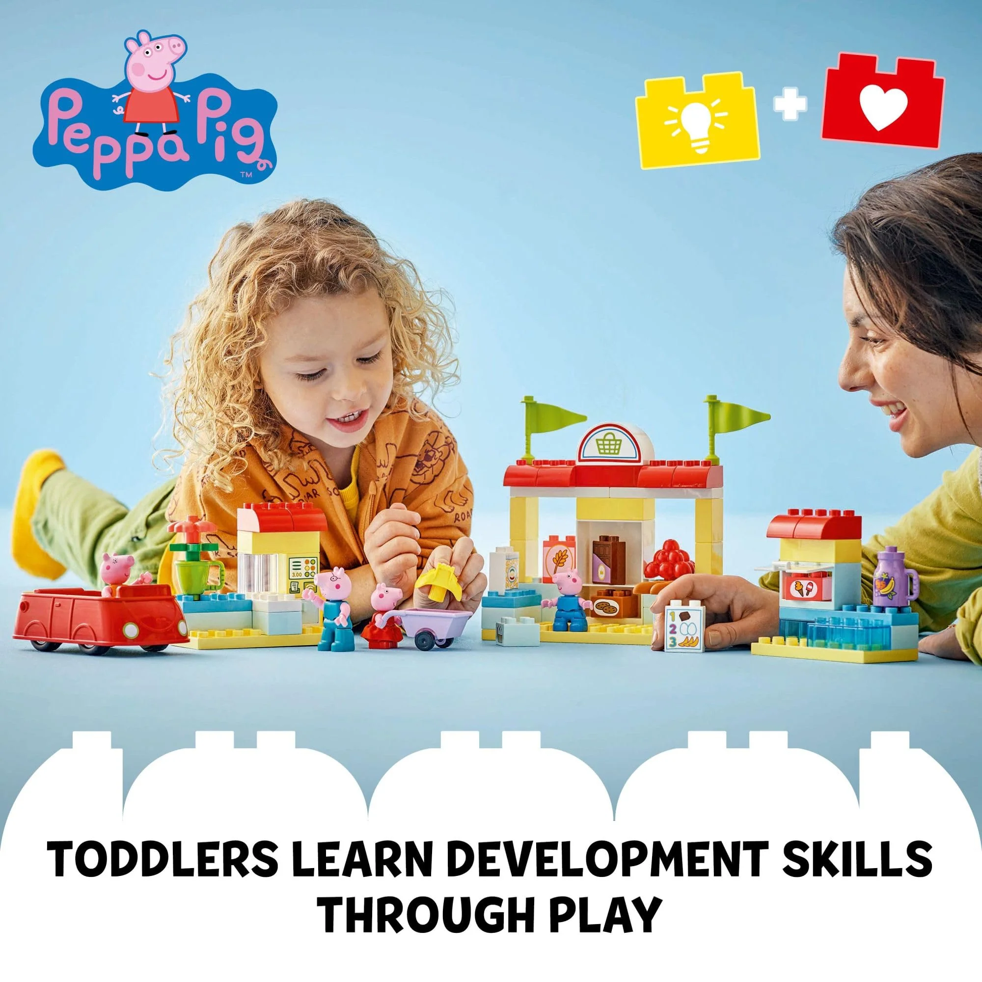 LEGO DUPLO Peppa Pig Supermarket Building Toy - Peppa Pig Toys for Girls & Boys, Ages 2+ Years - Gift for Christmas - Pretend Play Playset for Preschool - Learning & Education - 10434 - Image 6