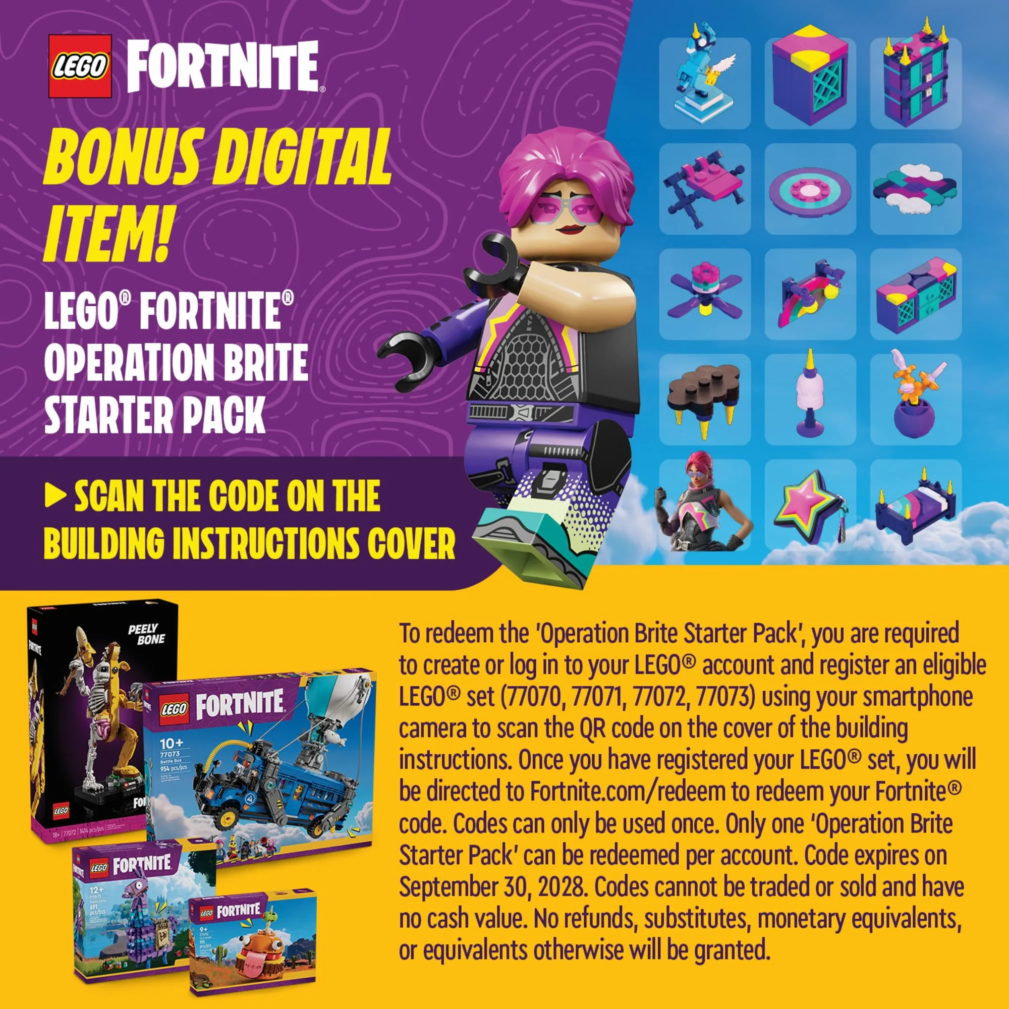 LEGO Fortnite Battle Bus Building Toy - Collectible Fortnite Toy for Kids, Boys & Girls, Ages 10+ - Pretend Play Set with 9 Minifigures from Video Game - Gift for Christmas - 77073 - Image 7