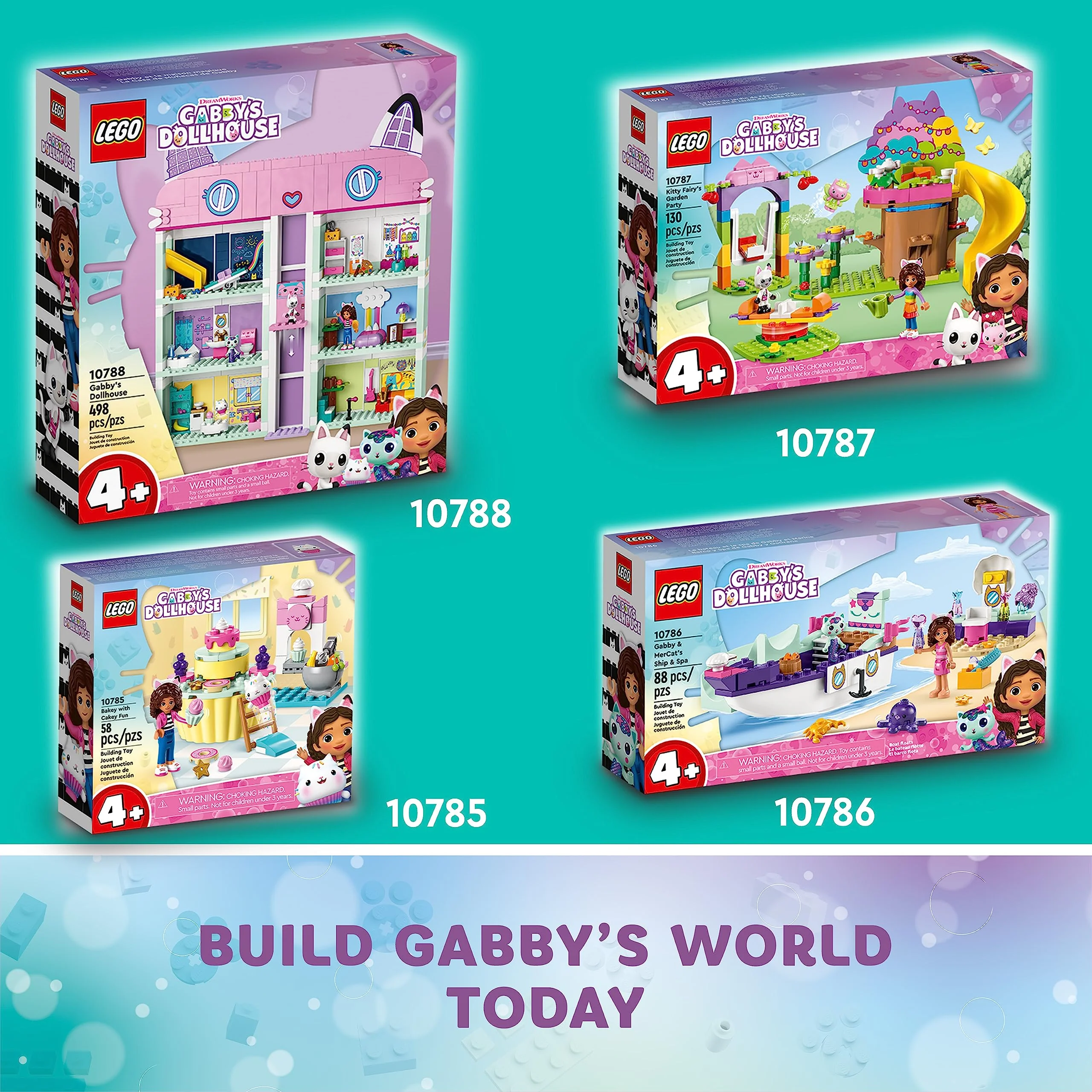 LEGO Gabby's Dollhouse Building Toy - Pretend Play Toy Figures & Playsets for Girls & Boys, Ages 4+ Years - Gift for Christmas - 8 Room Dollhouse W/ 4 Minifigures - 10788 - Image 2