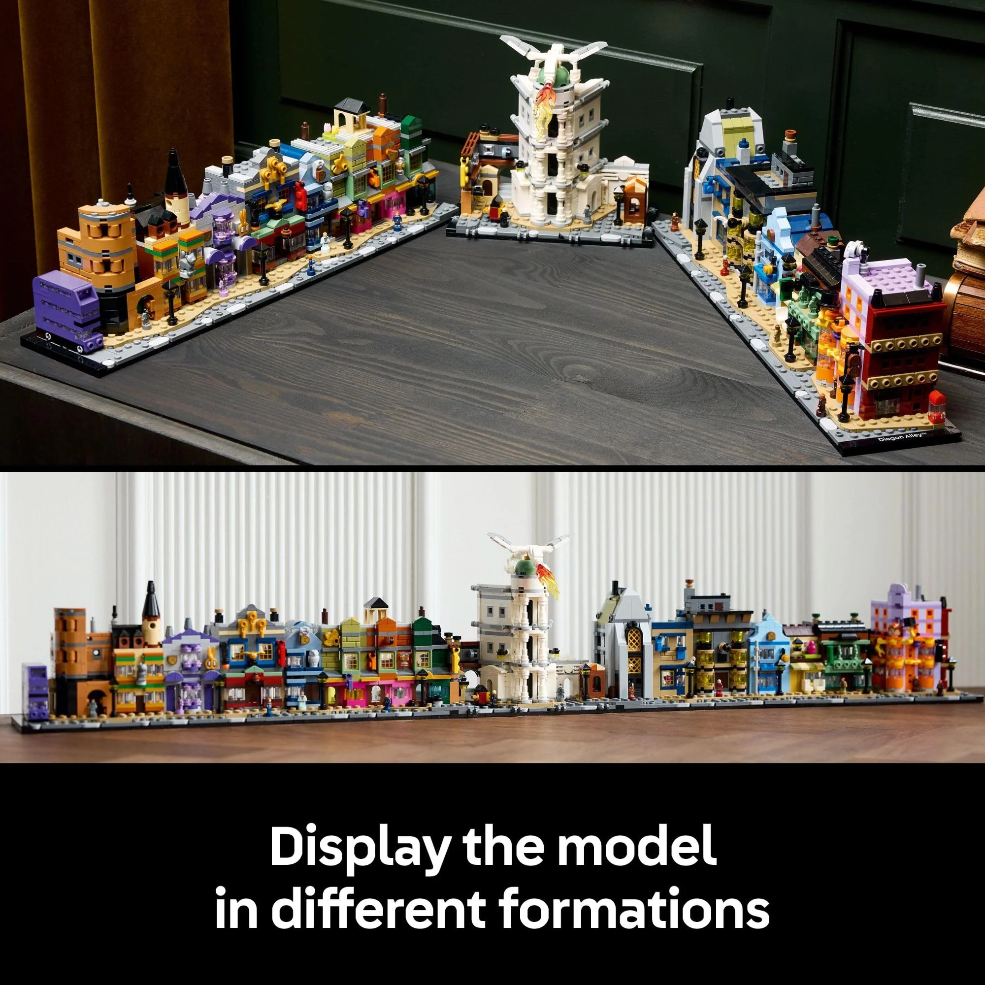 LEGO Harry Potter Diagon Alley Wizarding Shops Building Set for Adults - Collectible Kit for Harry Potter Fans with 12 Microfigures - Gift for Christmas - 76444 - Image 5