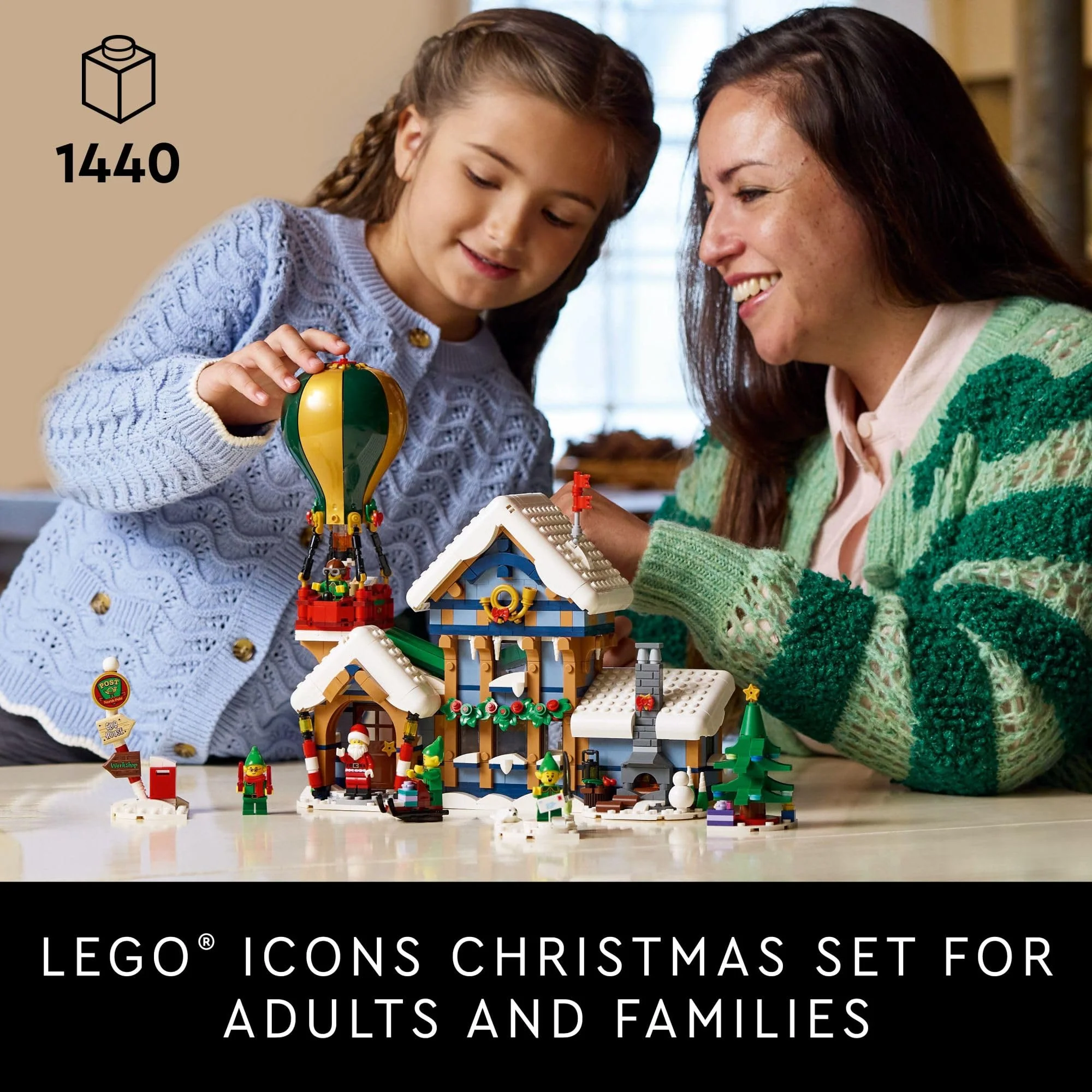 LEGO Icons Santa's Post Office Building Set for Adults - Christmas Village Decoration for Home - Includes Santa Minifigure, 4 Elves Minifigures, and More - Gift Idea for Men and Women - 10339 - Image 6
