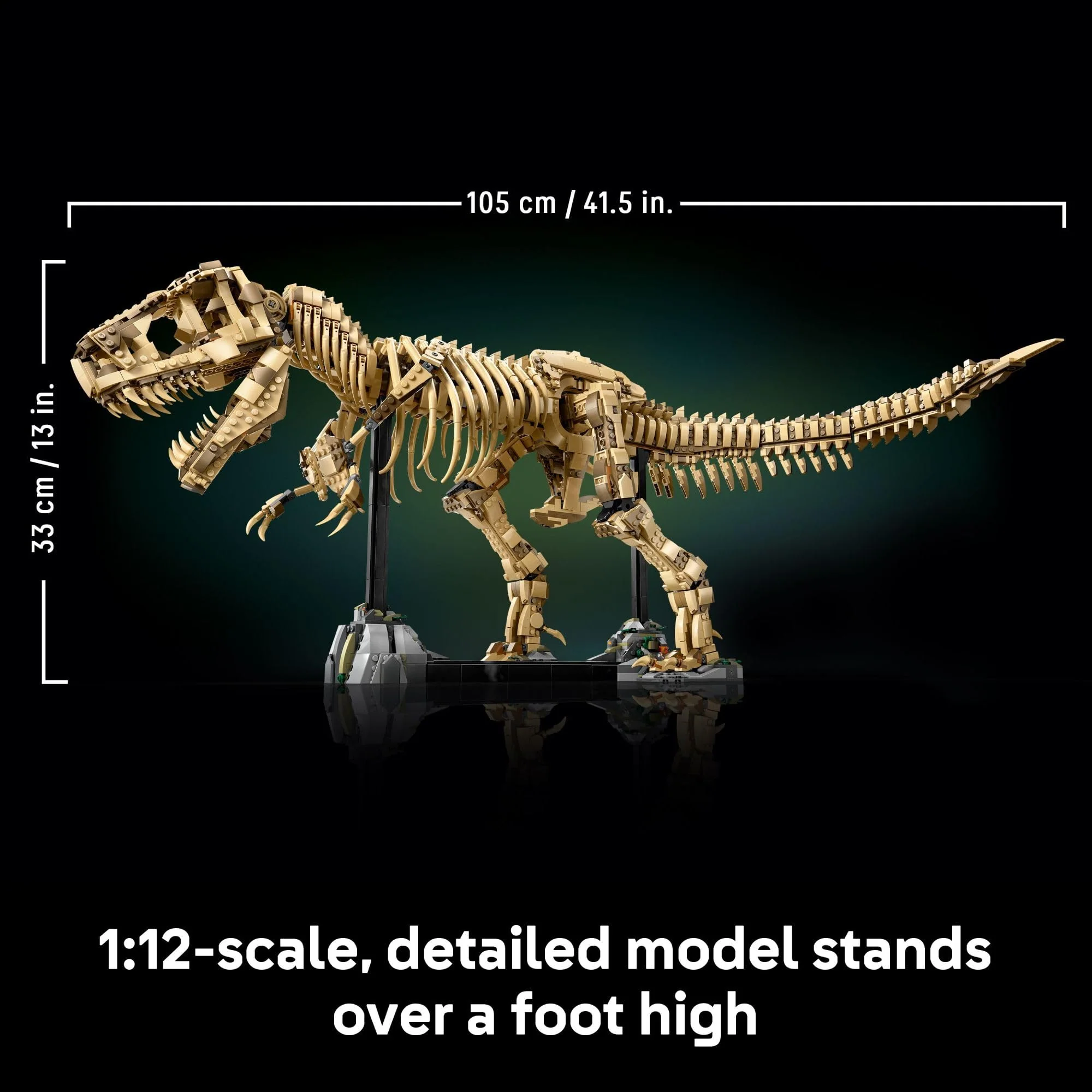 LEGO Jurassic World Dinosaur Fossils: Tyrannosaurus Rex - Building Set for Adults, Ages 18+ - Gift for Christmas - Collectible Home Decor for Bedroom, Office, or Any Room - 76968 - Image 2