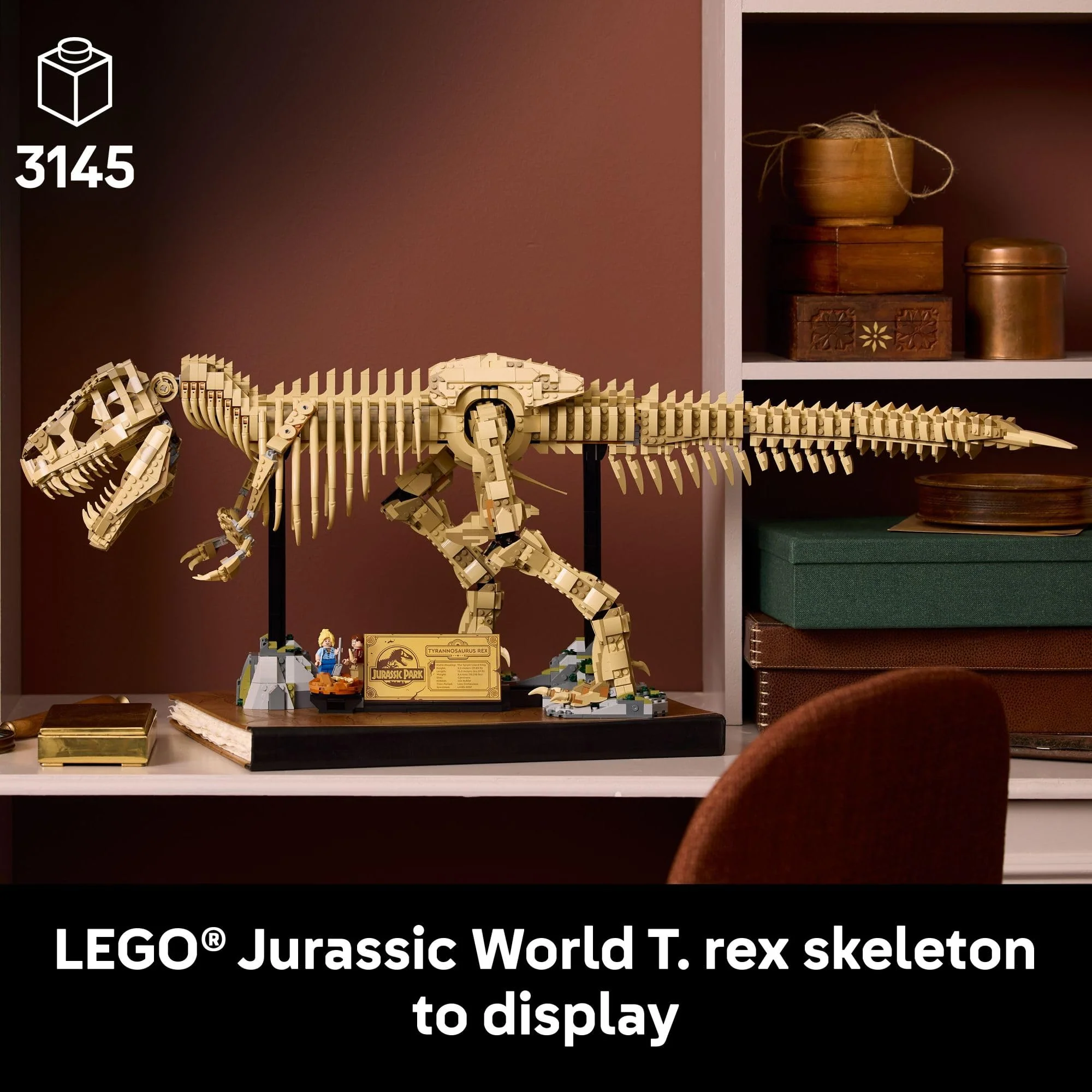 LEGO Jurassic World Dinosaur Fossils: Tyrannosaurus Rex - Building Set for Adults, Ages 18+ - Gift for Christmas - Collectible Home Decor for Bedroom, Office, or Any Room - 76968 - Image 6