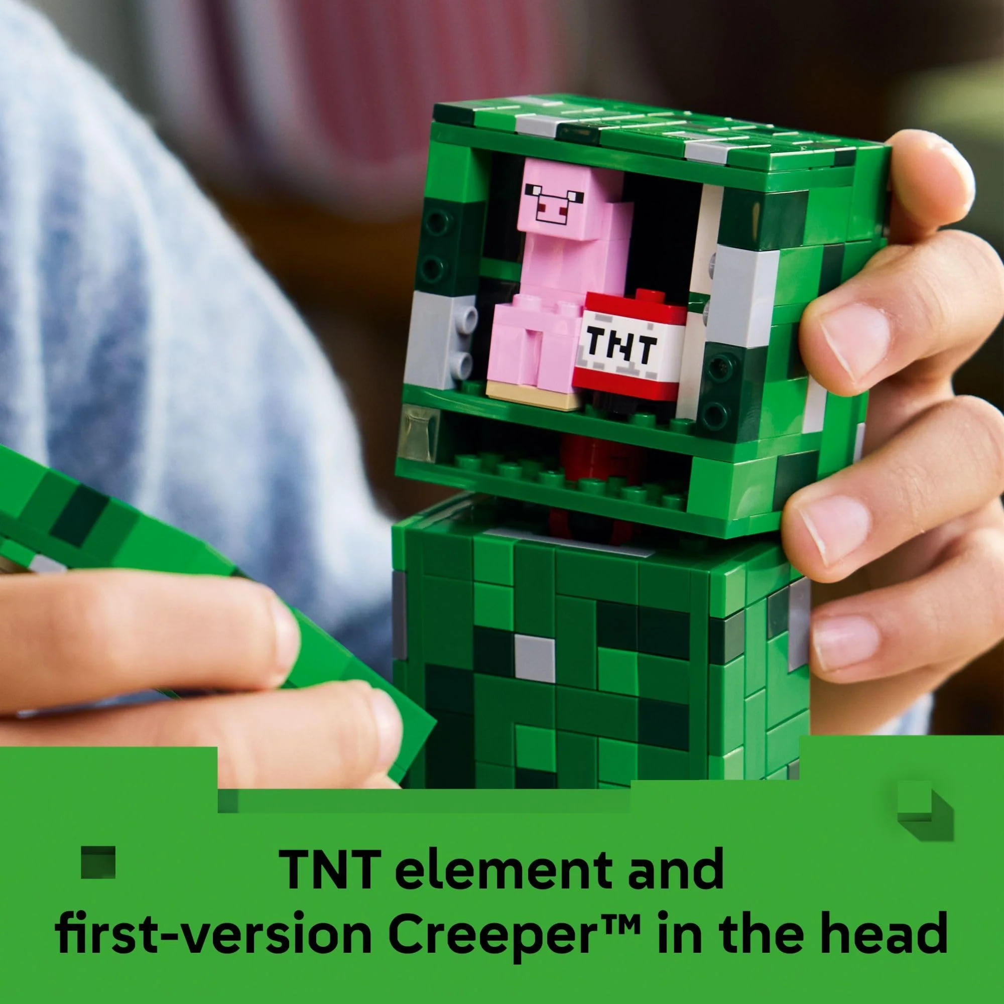 LEGO Minecraft The Creeper Kids Building Toy - Minecraft Toy for Boys & Girls, Ages 10+ - Room Decor for Gamers -W/ 1st Version Minifigure - Gift for Christmas - 21276 - Image 3