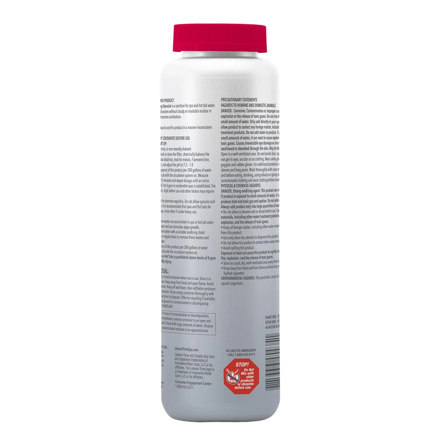 Leisure Time 45435 Brominating Granular for Spas and Hot Tubs, 1.75 lb. - Image 2