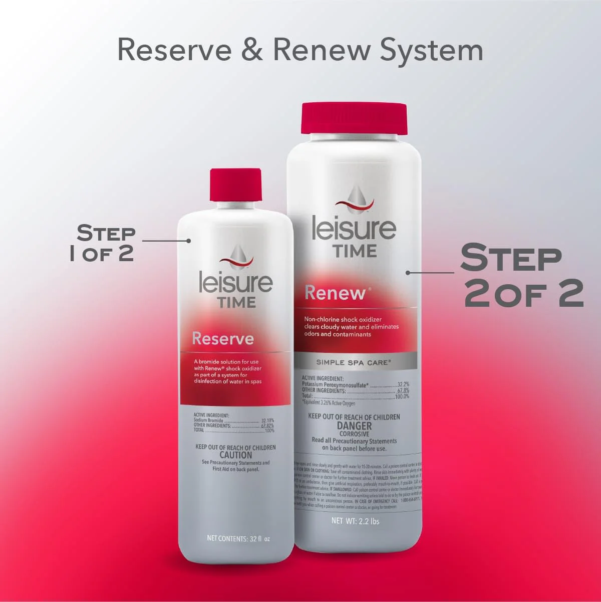 Leisure Time RENU2 Renew Non-Chlorine Shock Treatment, Non-Chlorine Oxidizer for Hot Tubs and Spas, Restores Water Clarity and Freshness, Gentle on Skin, 2.2 lbs - Image 5