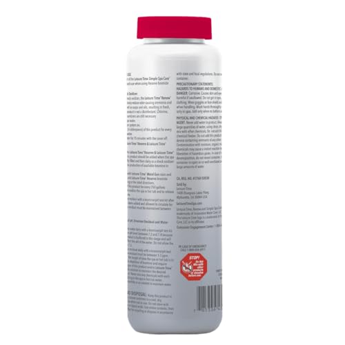 Leisure Time RENU2 Renew Non-Chlorine Shock Treatment, Non-Chlorine Oxidizer for Hot Tubs and Spas, Restores Water Clarity and Freshness, Gentle on Skin, 2.2 lbs - Image 6