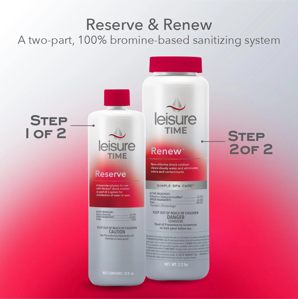 Leisure Time Spa 45300A Reserve Sanitizer for Spas and Hot Tubs, Ensure Safe and Clean Water with Powerful and Long-Lasting Sanitizer, 1 Qt - Image 5