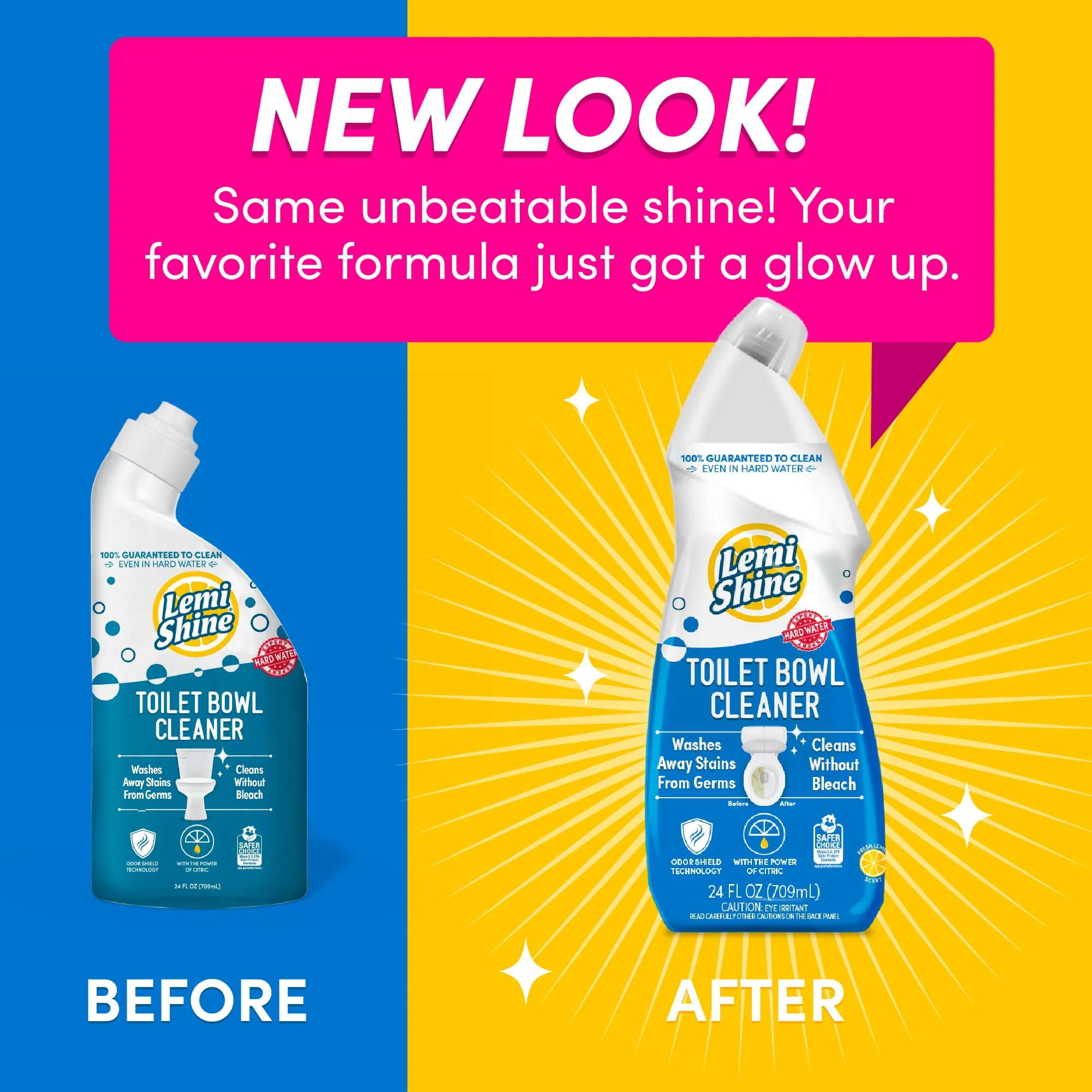 Lemi Shine Toilet Bowl Cleaner - Bleach-Free Toilet Cleaner - Removes Tough Stains and Odor - 24 fl oz (3 Pack) - Image 7