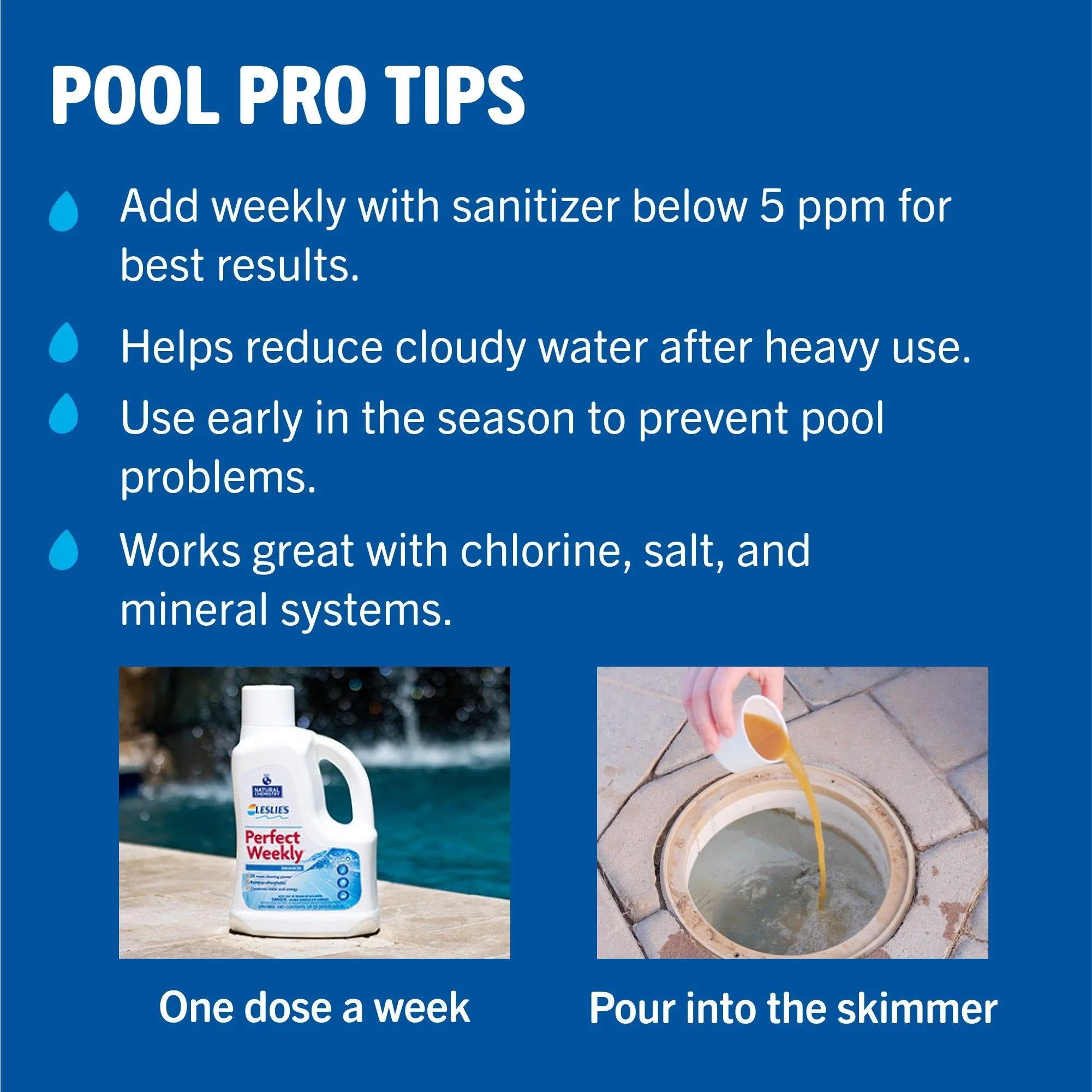 Leslie's Perfect Weekly Triple Action Phosphate Remover - 3 Liters - Image 2