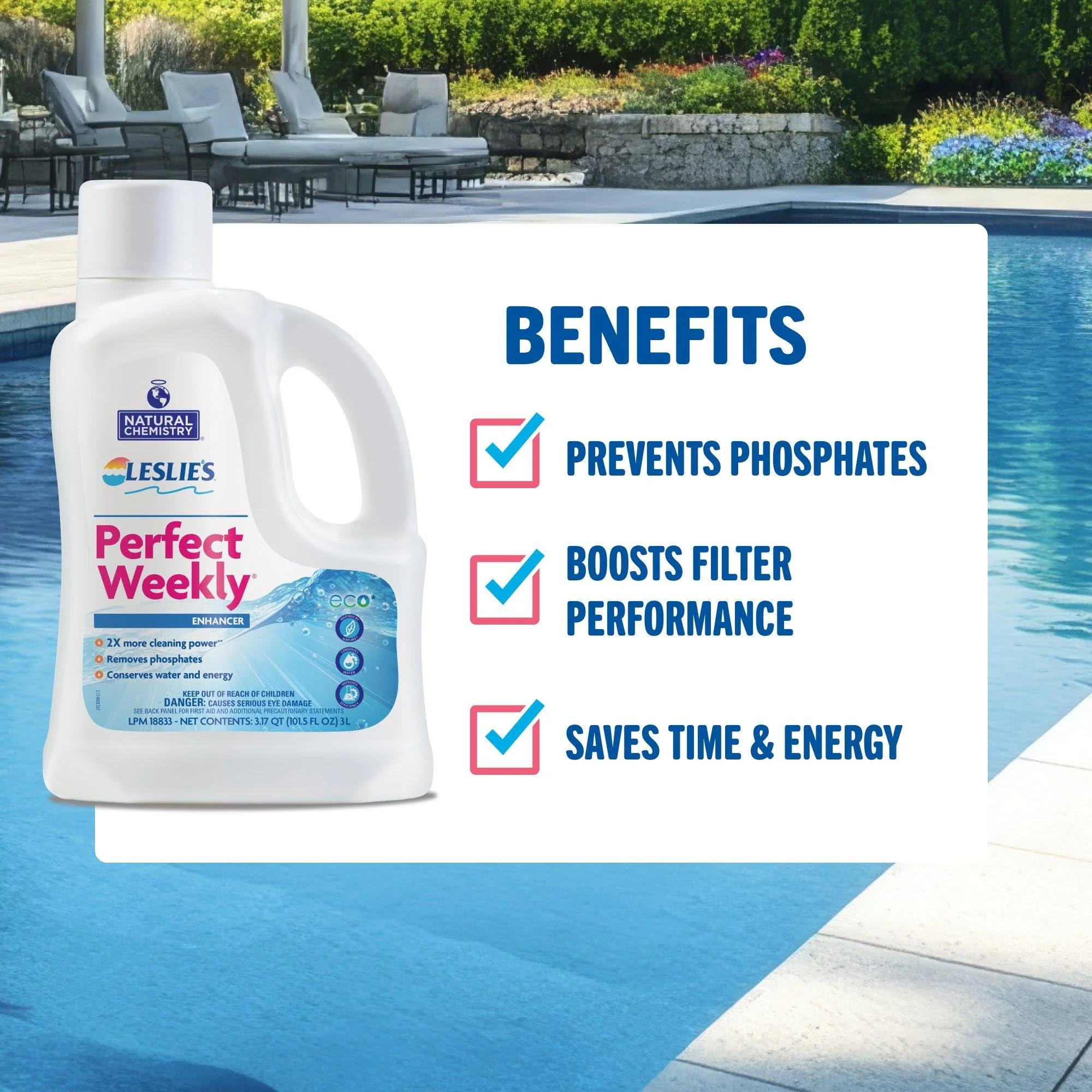 Leslie's Perfect Weekly Triple Action Phosphate Remover - 3 Liters - Image 4