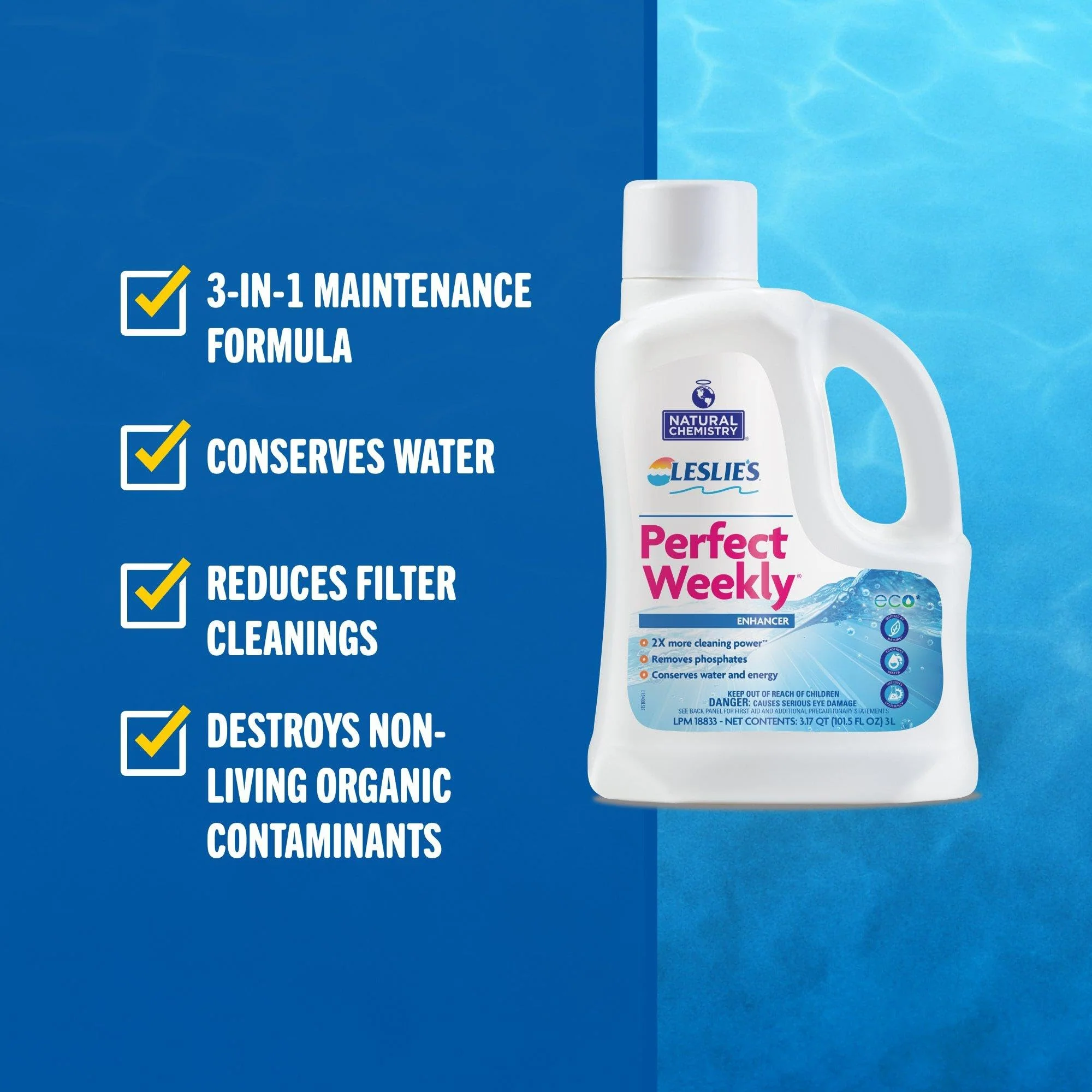 Leslie's Perfect Weekly Triple Action Phosphate Remover - 3 Liters - Image 5