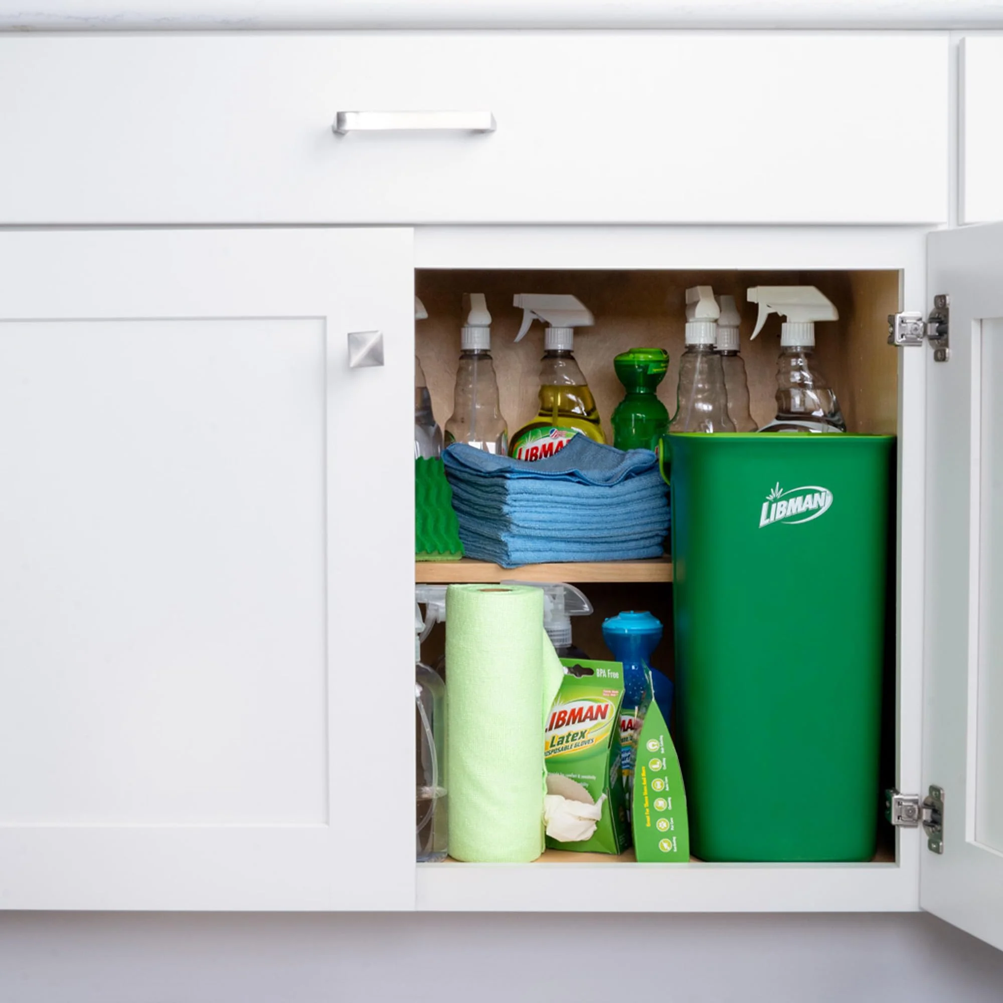 Libman Rinse 'n Wring Mop and Bucket System | Microfiber Floor Mop | Hardwood Floor Cleaner | Wet & Dry Mop | Clean & Dirty Water Chambers | Power Blades | 1 Total Microfiber Pad - Image 3