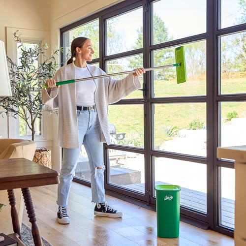 Libman Rinse 'n Wring Mop and Bucket System | Microfiber Floor Mop | Hardwood Floor Cleaner | Wet & Dry Mop | Clean & Dirty Water Chambers | Power Blades | 1 Total Microfiber Pad - Image 5