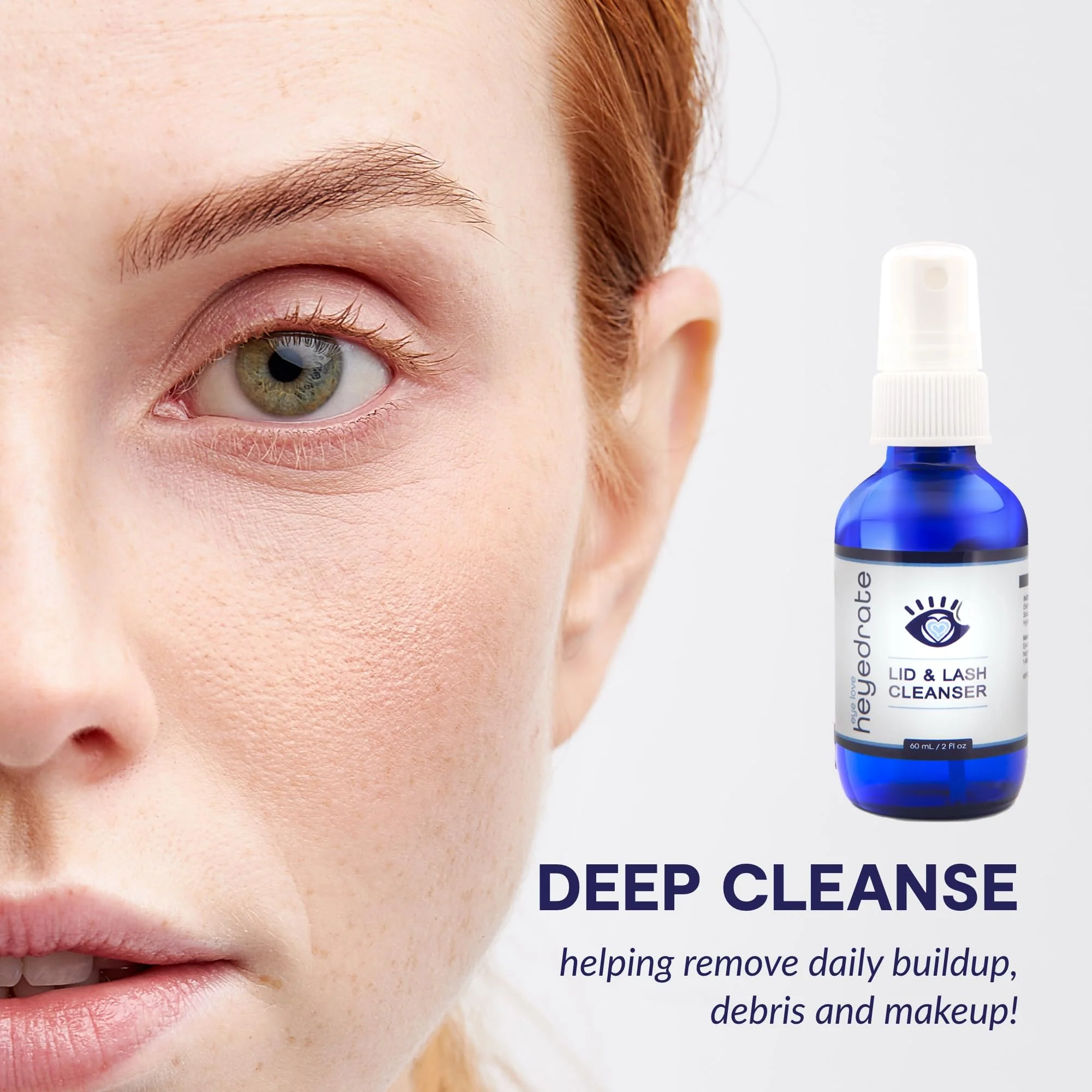 Lid and Lash Cleanser – 2oz Bottle – Pure Hypochlorous Acid Spray for Soothing Dry Eye Irritation – Daily Eyelid & Lash Cleanser - Image 2