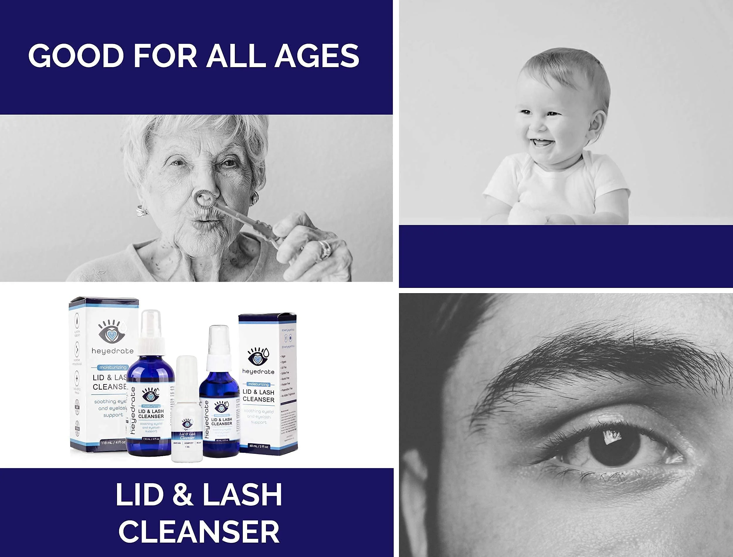 Lid and Lash Cleanser – 2oz Bottle – Pure Hypochlorous Acid Spray for Soothing Dry Eye Irritation – Daily Eyelid & Lash Cleanser - Image 6