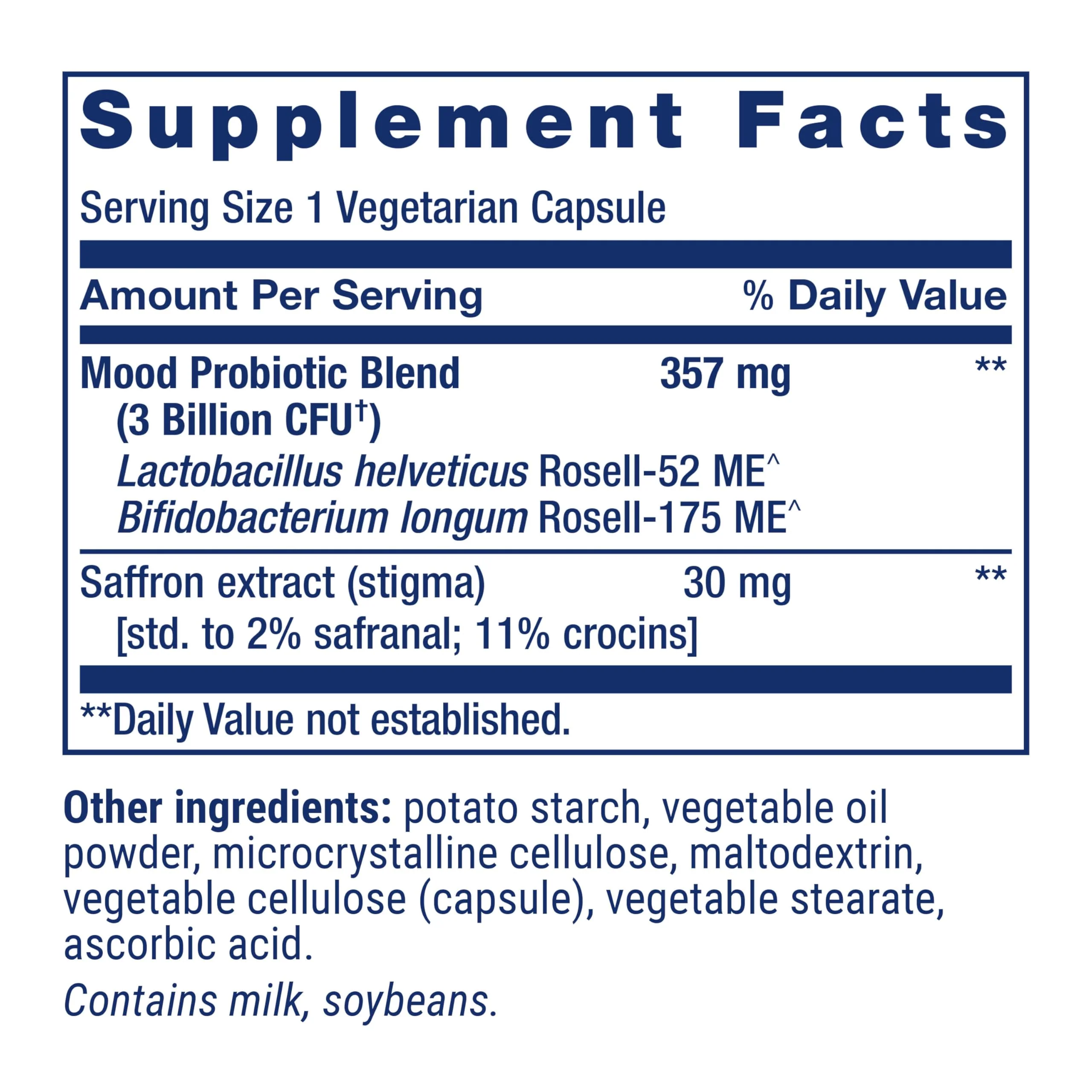 Life Extension FLORASSIST® Probiotic Mood Improve, probiotic and Saffron Blend enhances Mood and Mental Outlook, Non-GMO, Gluten-Free, 1 Daily, Vegetarian, 30 Capsules - Image 9