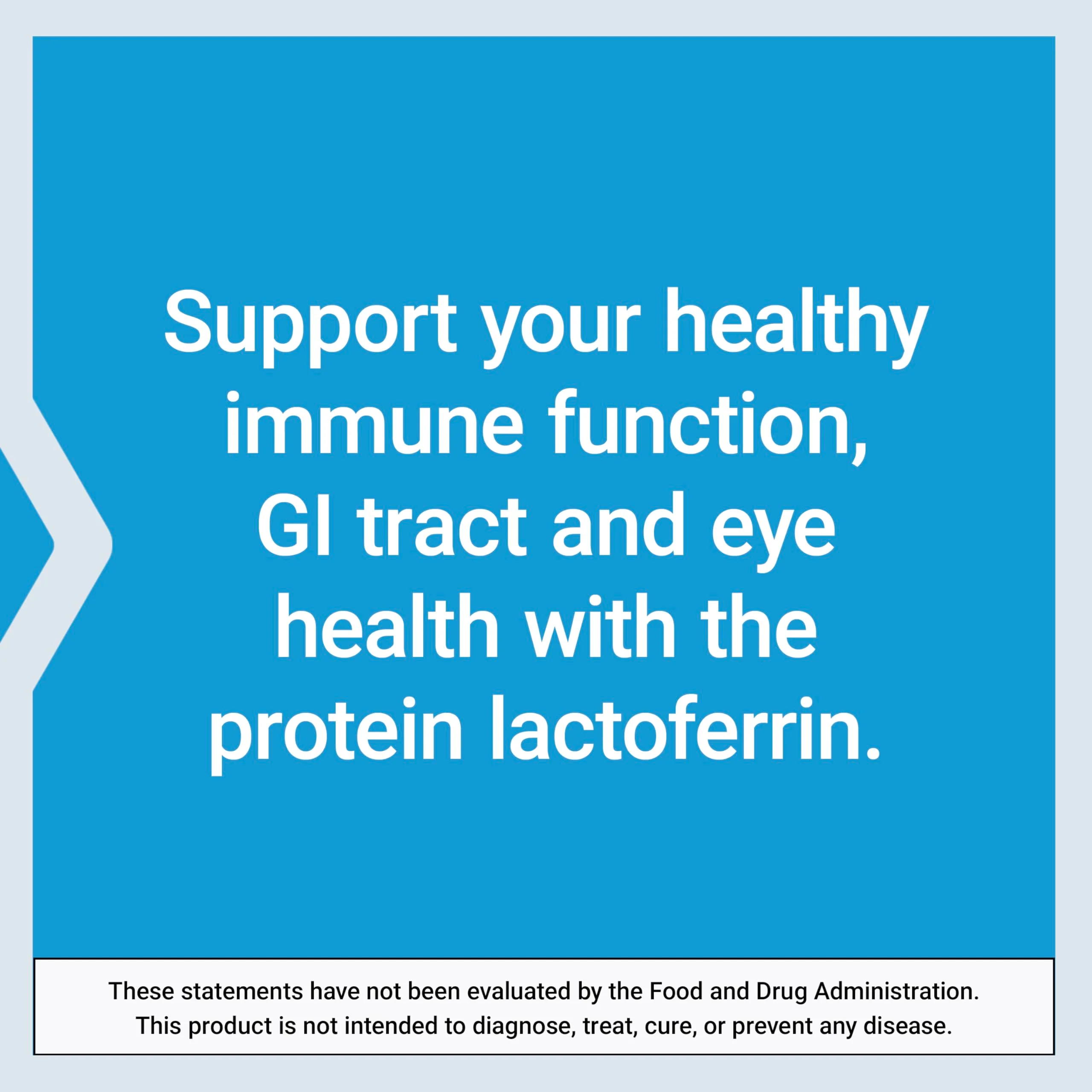 Life Extension Lactoferrin Caps, Healthy Immune Response, GI Support, Vision Health, Gluten-Free, Non-GMO, 1-Daily, Vegetarian, 60 Capsules - Image 5
