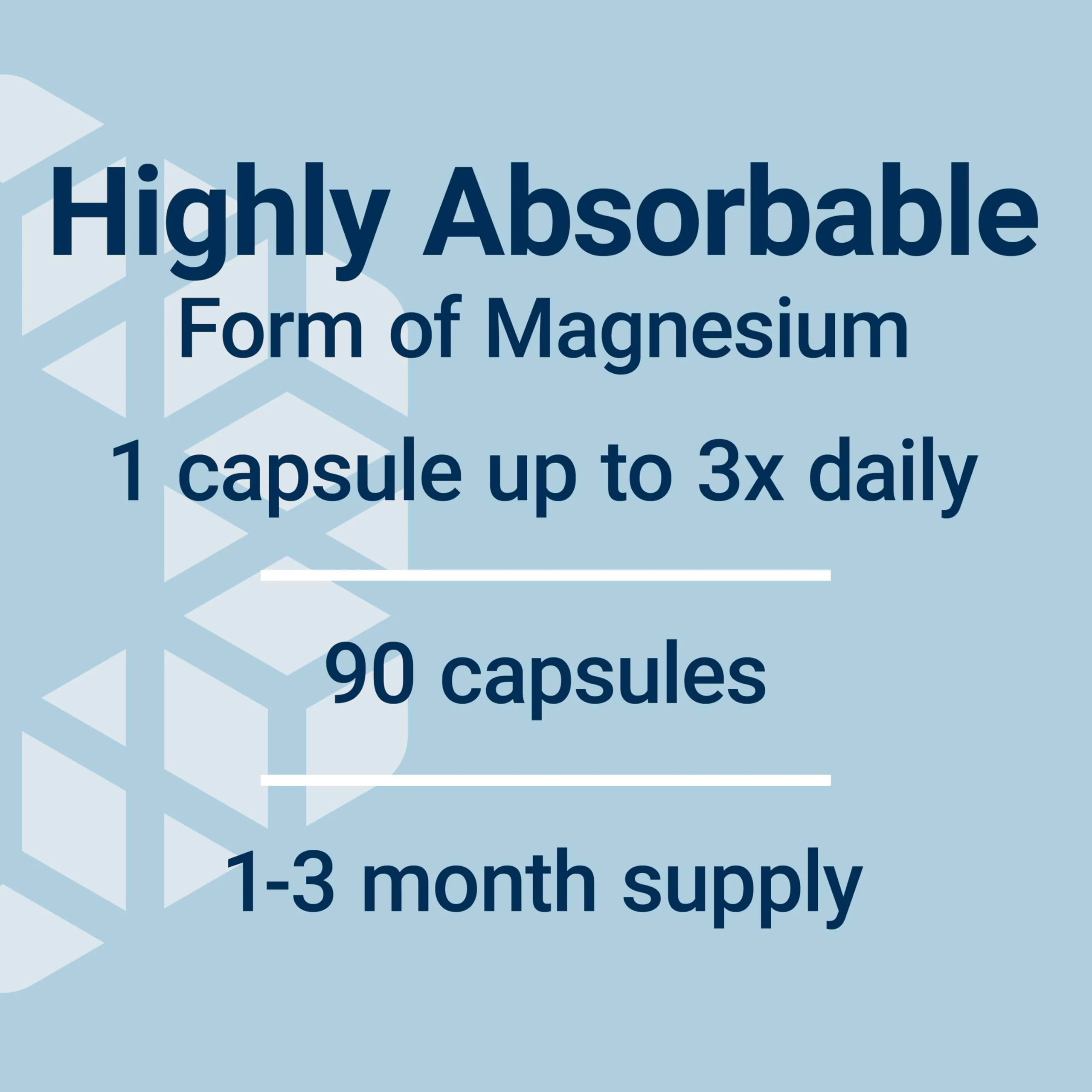 Life Extension Magnesium Glycinate, Heart Health, Bone Health, Nerve and Muscle Support, Highly absorbable, Gluten-Free, Non-GMO, Vegetarian, 90 Capsules (Pack of 2) - Image 4