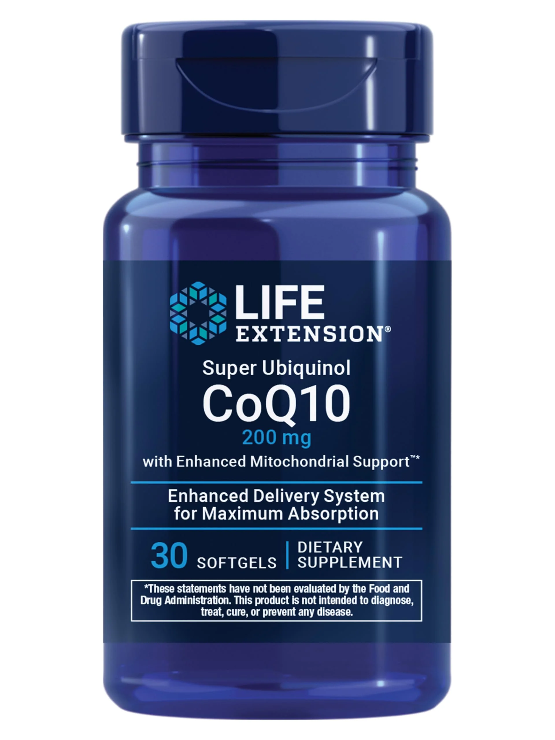 Life Extension Super Ubiquinol CoQ10 with Enhanced Mitochondrial Support – 200 mg, Shilajit – Promotes Heart Health, Cell Energy, Oxidative Stress – Gluten-Free, Non-GMO – 30 Softgels (Pack of 2)