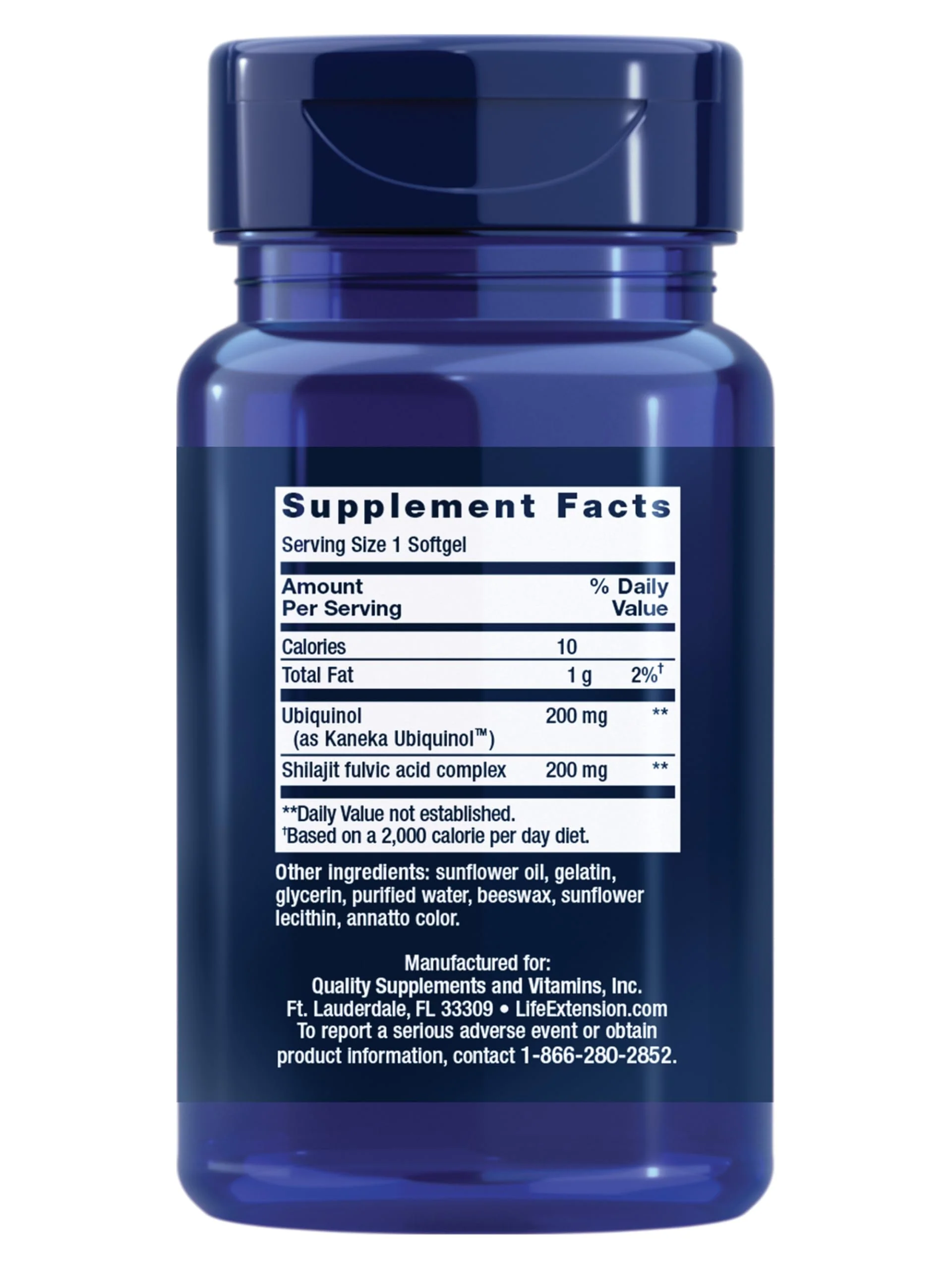 Life Extension Super Ubiquinol CoQ10 with Enhanced Mitochondrial Support – 200 mg, Shilajit – Promotes Heart Health, Cell Energy, Oxidative Stress – Gluten-Free, Non-GMO – 30 Softgels (Pack of 2) - Image 2