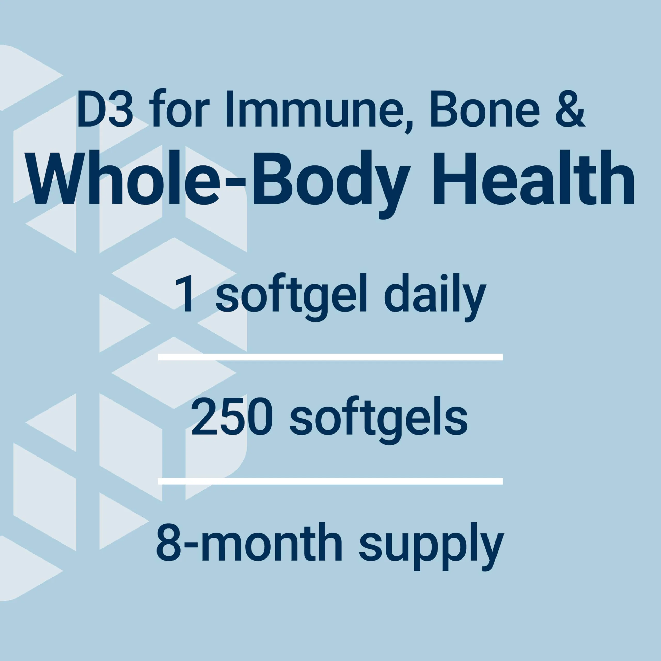 Life Extension Vitamin D3 25 mcg (1000 IU), Immune System Support, Bone Health, Whole-Body Health, Value Size, Gluten-Free, Non-GMO, 250 softgels (Pack of 2) - Image 7