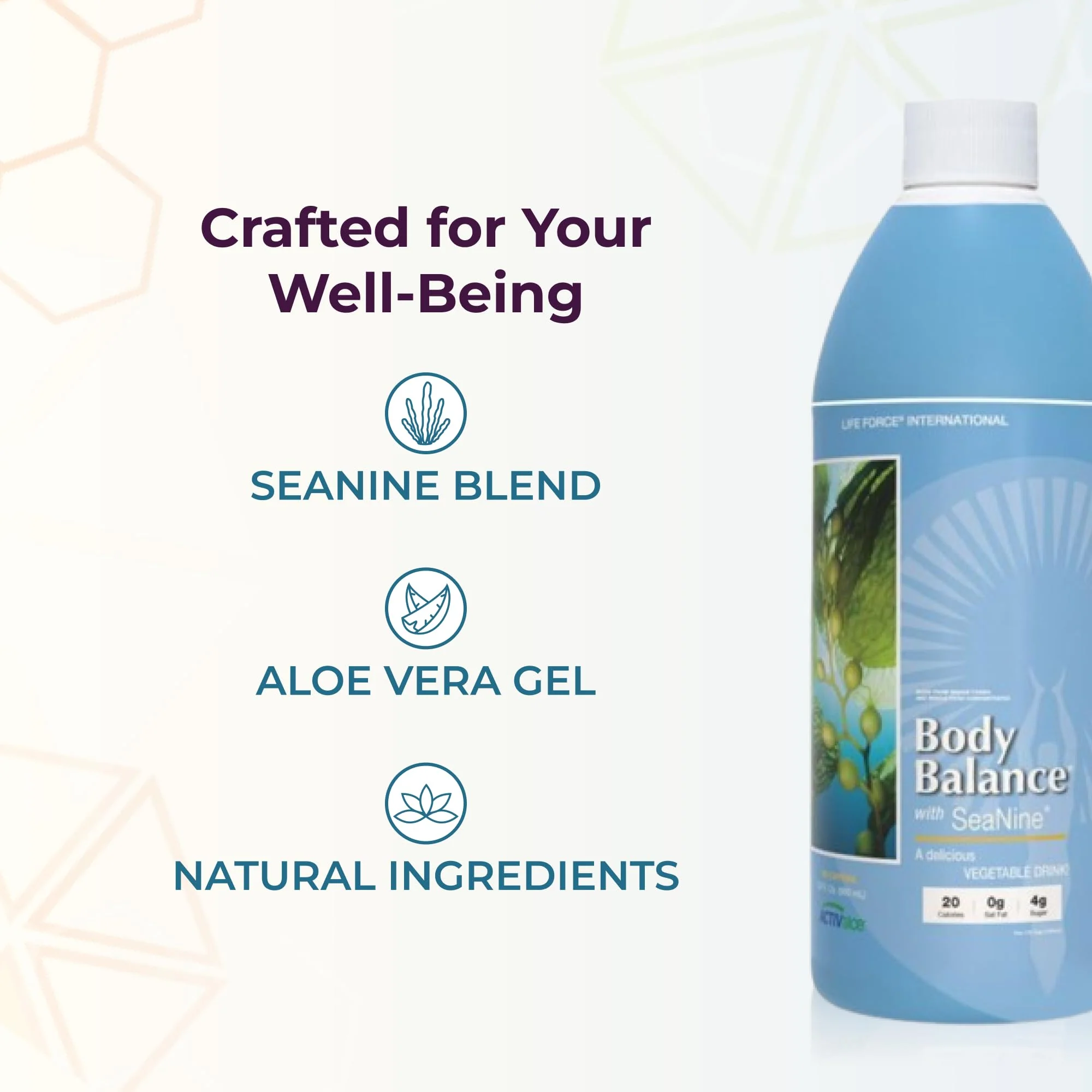 Life Force Youngevity Body Balance Land & Sea Plant Based Nutrition - Sea Vegetables, Kelp, Nori, Honey, Aloe Vera, and More - 75+ Nutrients w/Vitamins, Minerals, Amino Acids - (32 Fl Oz) (1) - Image 4