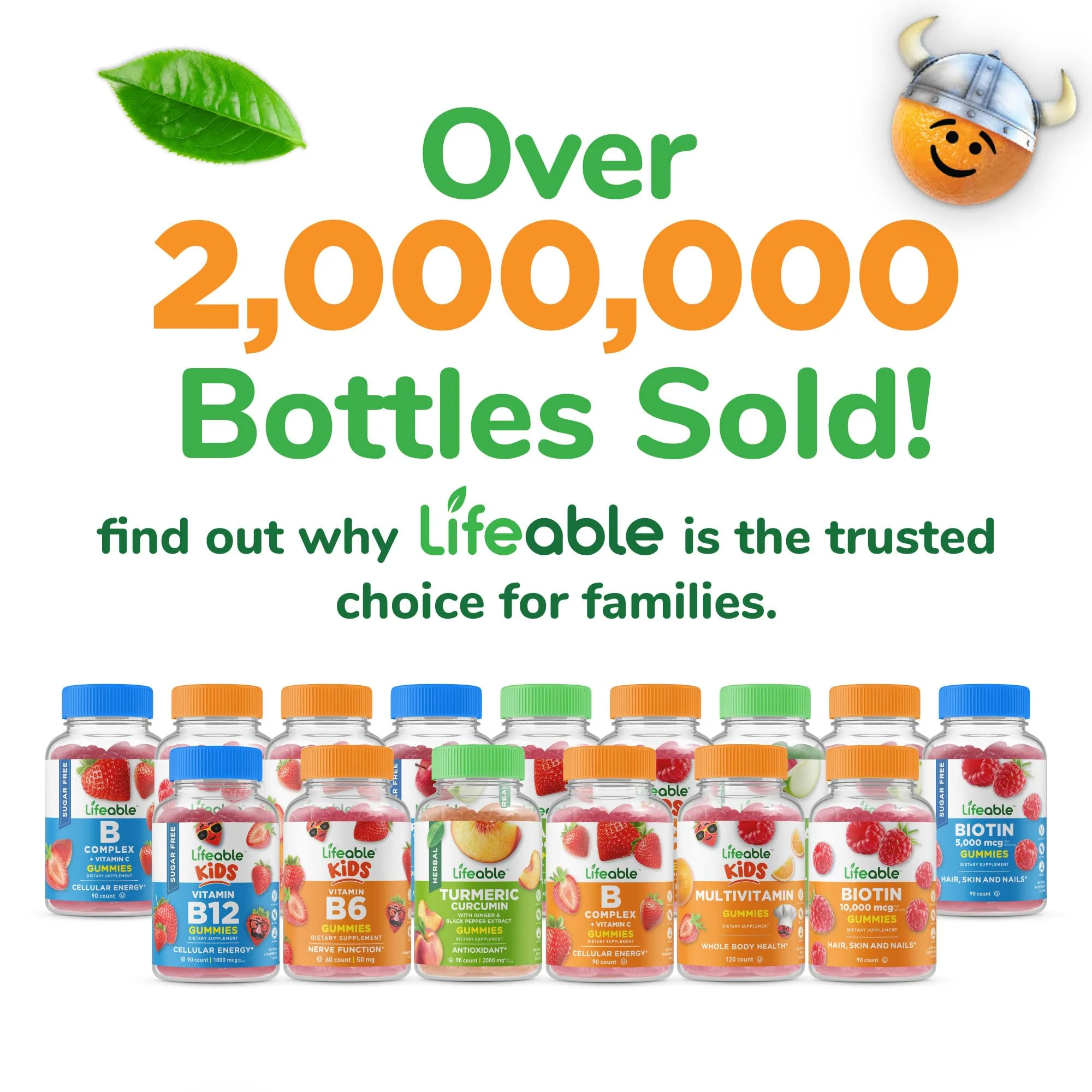 Lifeable Kids Vitamin D Gummies | Vitamin D3 1000iu | Great Tasting Vitamin D3 Gummies | D3 Vitamin for Strong Healthy Bones and Immune Support | Vitamin D for Kids, Boys, Girls | 90 Gummies - Image 4