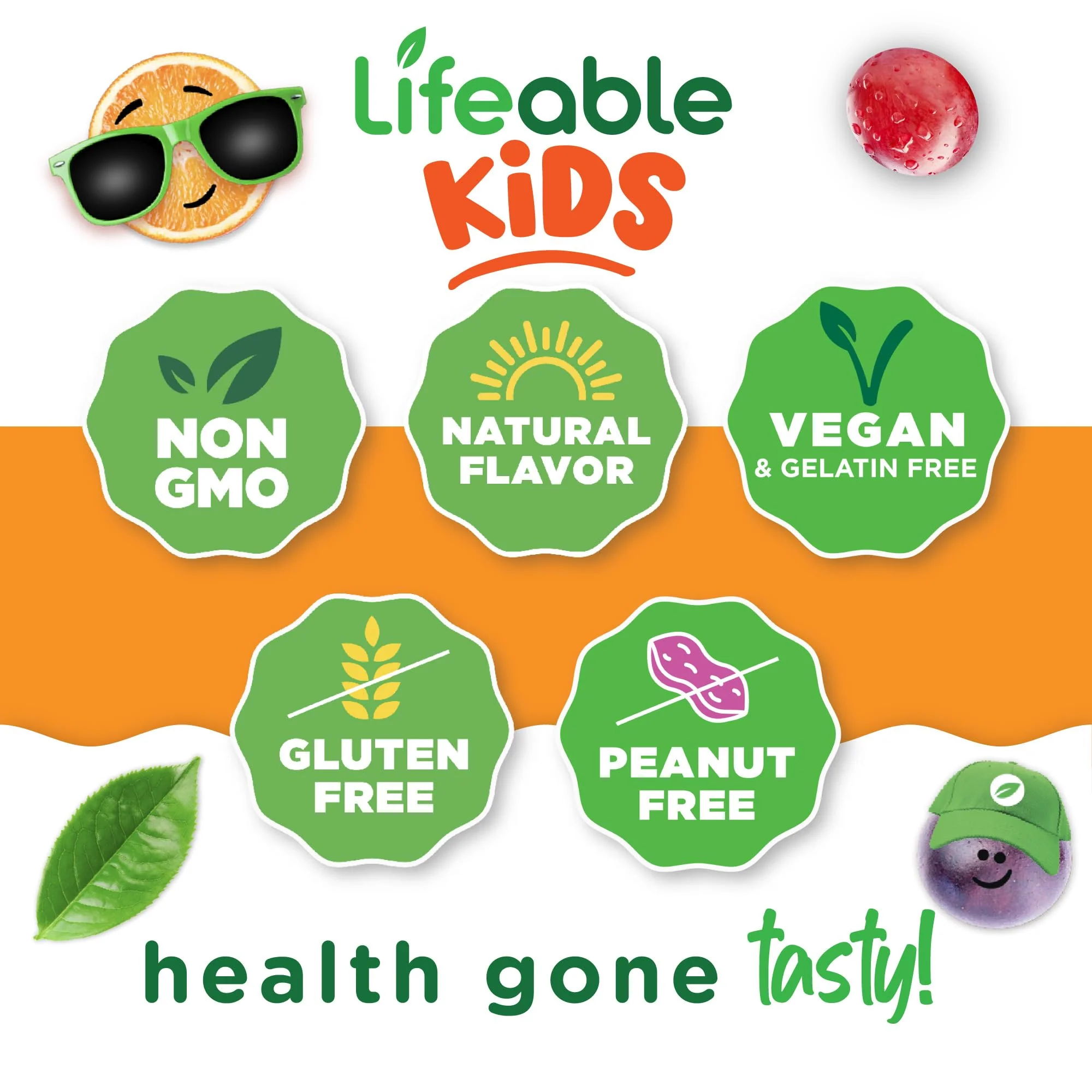 Lifeable Kids Vitamin D3 K2 Gummies | 500iu D3 and K2 100mcg | Great Tasting D3 and K2 Supplements | for Bone Health and Immunity | VIT D3 K2 for Kids | 60 Gummies - Image 6