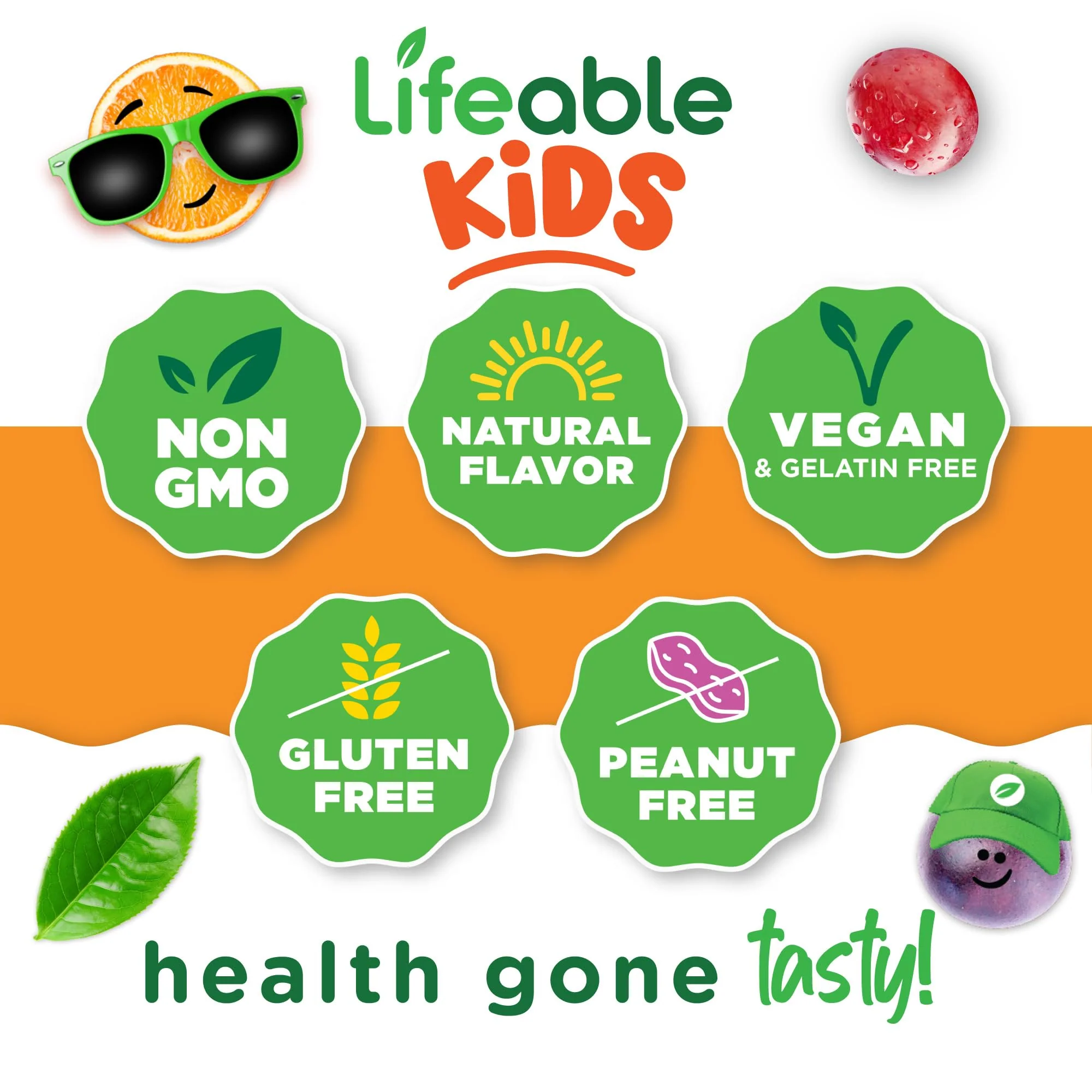 Lifeable Vitamin B Complex for Kids | with VIT C | Great Tasting B Complex Gummies | Vegan Kids B Complex | Energy and Nerve Support | 90 Gummies - Image 7