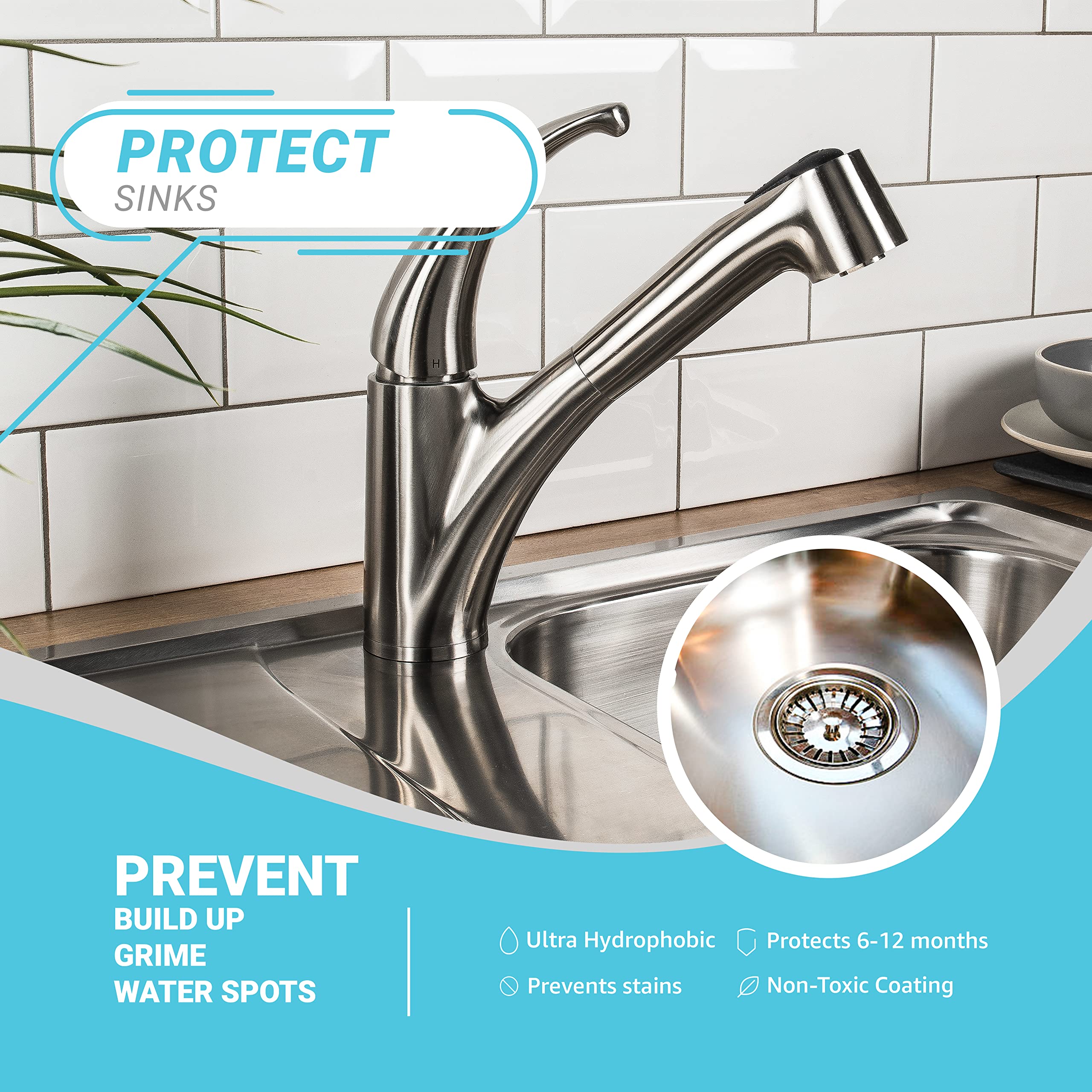 Lifeproof 2-Pack Ceramic Coating Spray Kit - Shine, Seal & Protect Kitchen & Bath Surfaces, Repels Stains & Grime - Image 5
