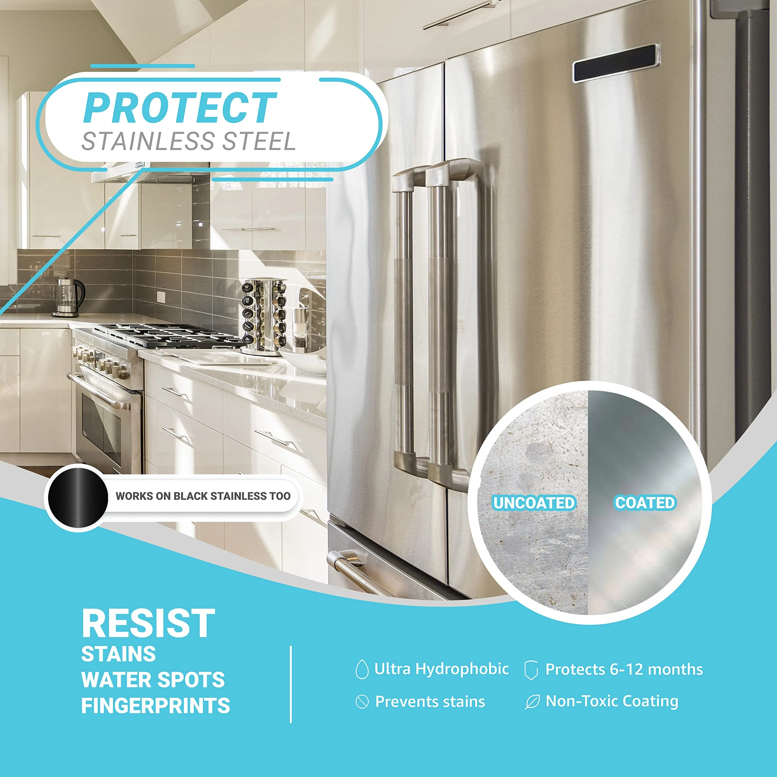 Lifeproof 2-Pack Ceramic Coating Spray Kit - Shine, Seal & Protect Kitchen & Bath Surfaces, Repels Stains & Grime - Image 9