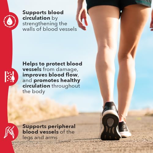 LifeSeasons Circulari-T - Blood Circulation Supplement - Supports Artery, Capillary & Vein Health - Butcher’s Broom, Ginkgo, Cayenne, Grape Seed & Horse Chestnut - 90 Capsules - Image 5