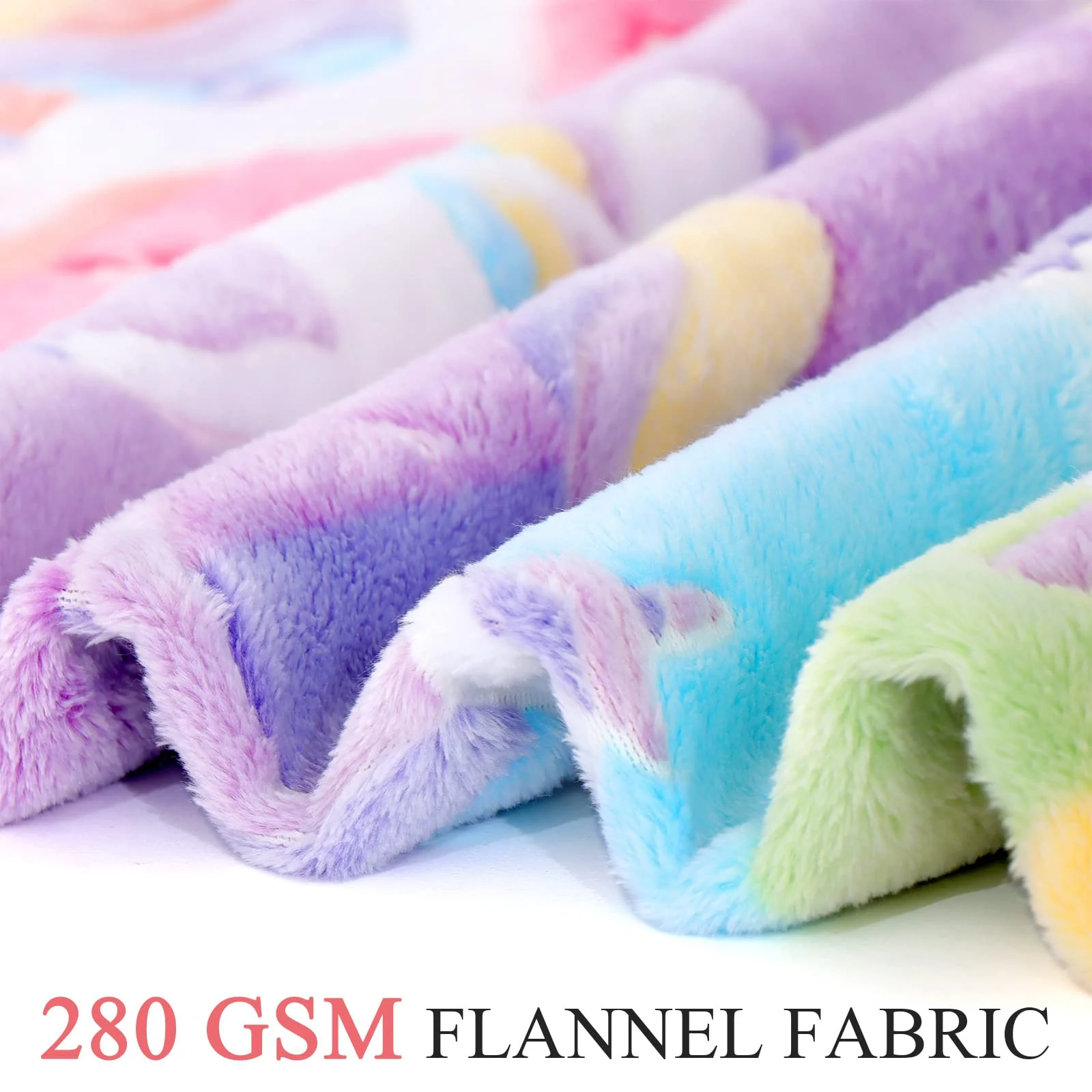 LIFEYJ Glow in The Dark Blanket Unicorns Gifts for Girls, Soft Blanket 3 4 5 6 7 8 9 10 Year Old Girl Gifts, Toddler Girls Toys Age 6-8, Gifts for Girl for Christmas Birthday Gifts Presents, 50"x60" - Image 3