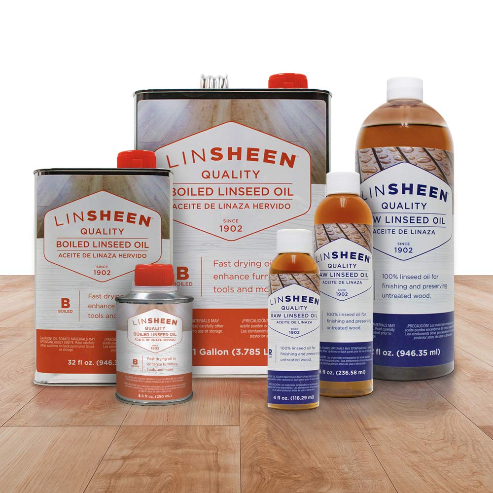 LinSheen Boiled Linseed Oil – Fast Drying Flaxseed Wood Treatment to Rejuvenate and Restore Outdoor and Indoor Wood Furniture, Floors and Sports Equipment, Quart - Image 6