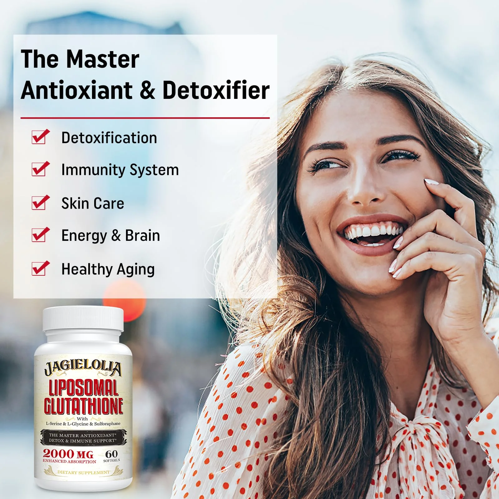 Liposomal Glutathione 2000 mg with L-Serine, L-Glycine & Sulforaphane – Active L-Glutathione Unique Formulation to Enhance Absorption - Master Antioxidant, Detoxifying & Immune | 240 Softgels - Image 4