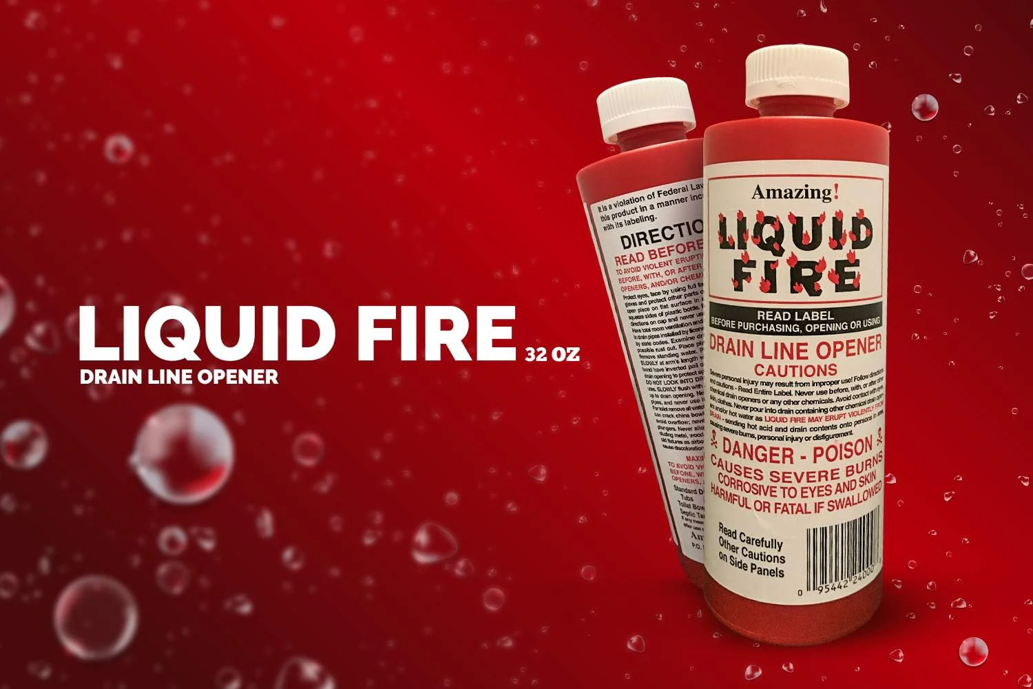 Liquid Fire Drain Line Opener, 32 Oz - Image 5