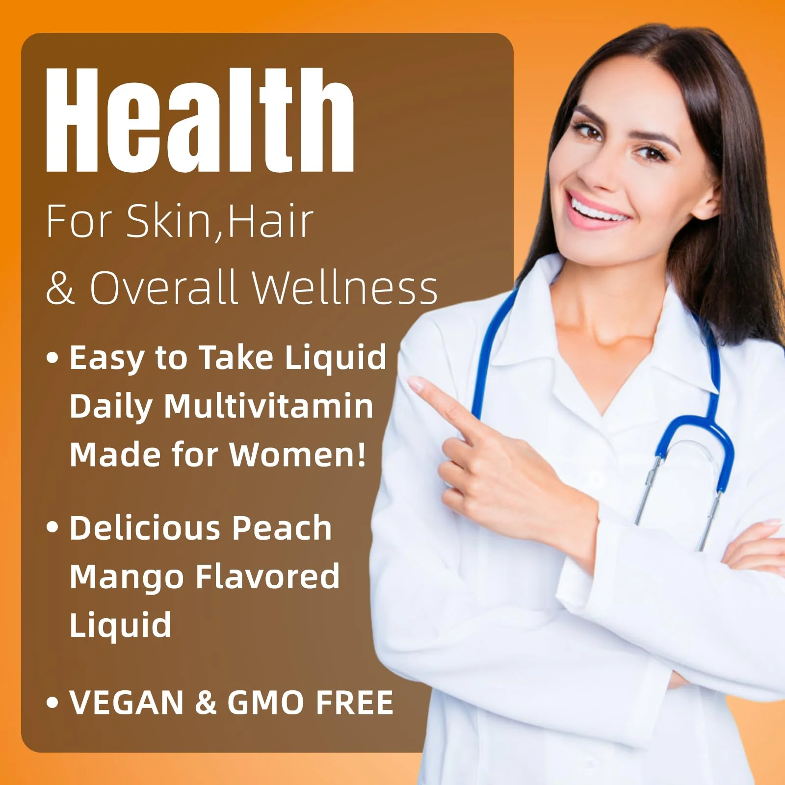Liquid Multivitamin for Hair Growth | Biotin 10000mcg | Hair & Skin Support Supplement | Clinically Tested for Thicker Hair & Skin Elasticity | Suitable for Women & Men, Ages 18+ | 15.22 Fl Oz (1) - Image 2