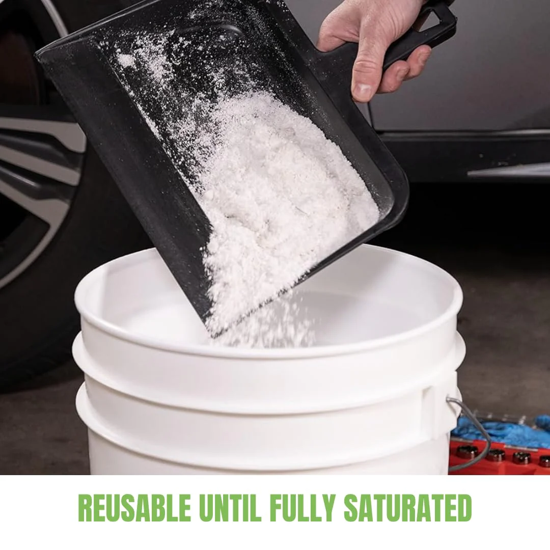 Liquid Spill Kit | 16X More Absorbent than Clay, Commercial-Grade Vomit, Urine, Oil, All Liquids Spill Powder, Reusable - Image 3