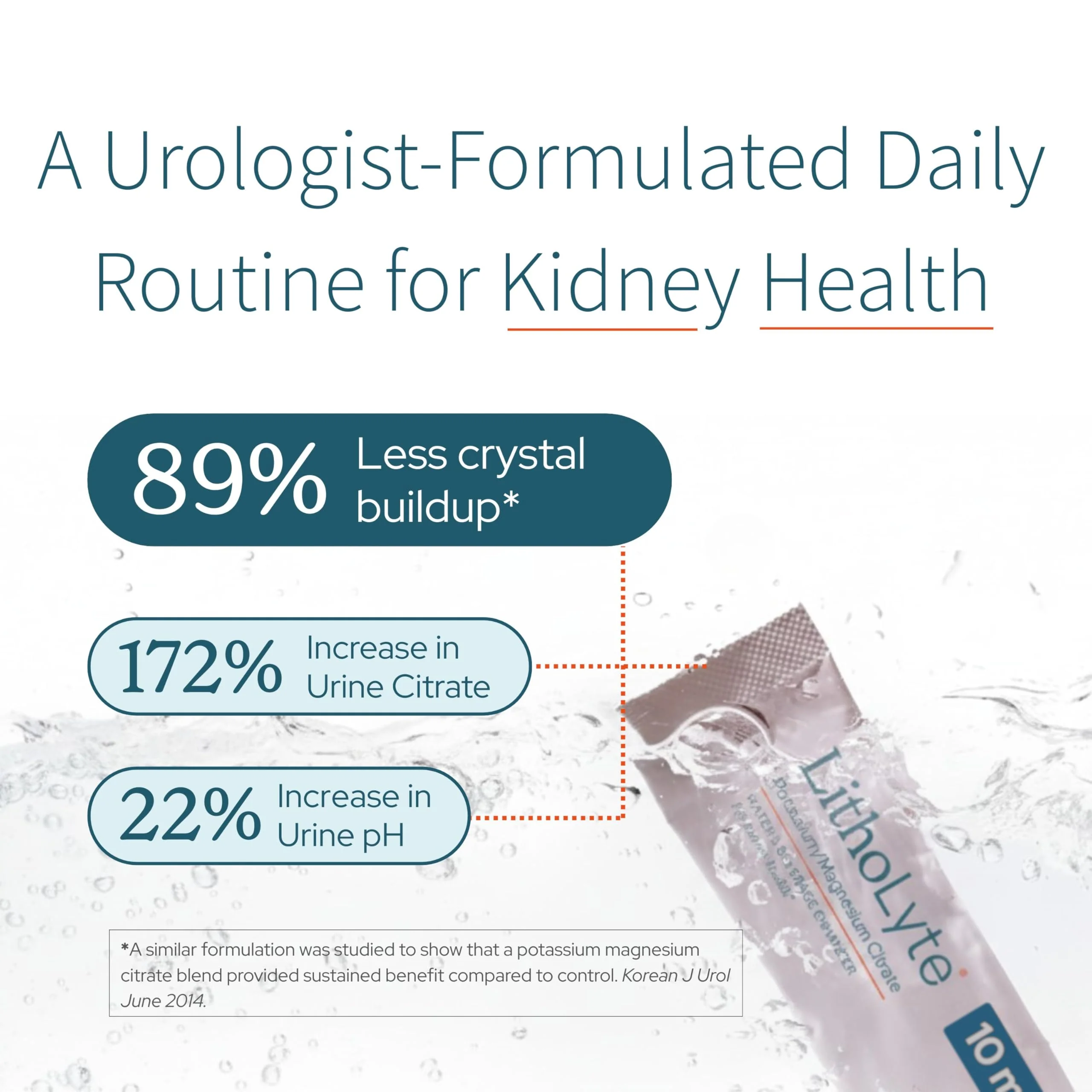LithoLyte 10mEq | Water & Beverage Enhancer for Kidney Health | Citrate & Electrolytes for Kidney Protection | Science-Based Support Beyond Cleanse, Detox, or Stone Dissolver Supplements | 60 Sticks - Image 9