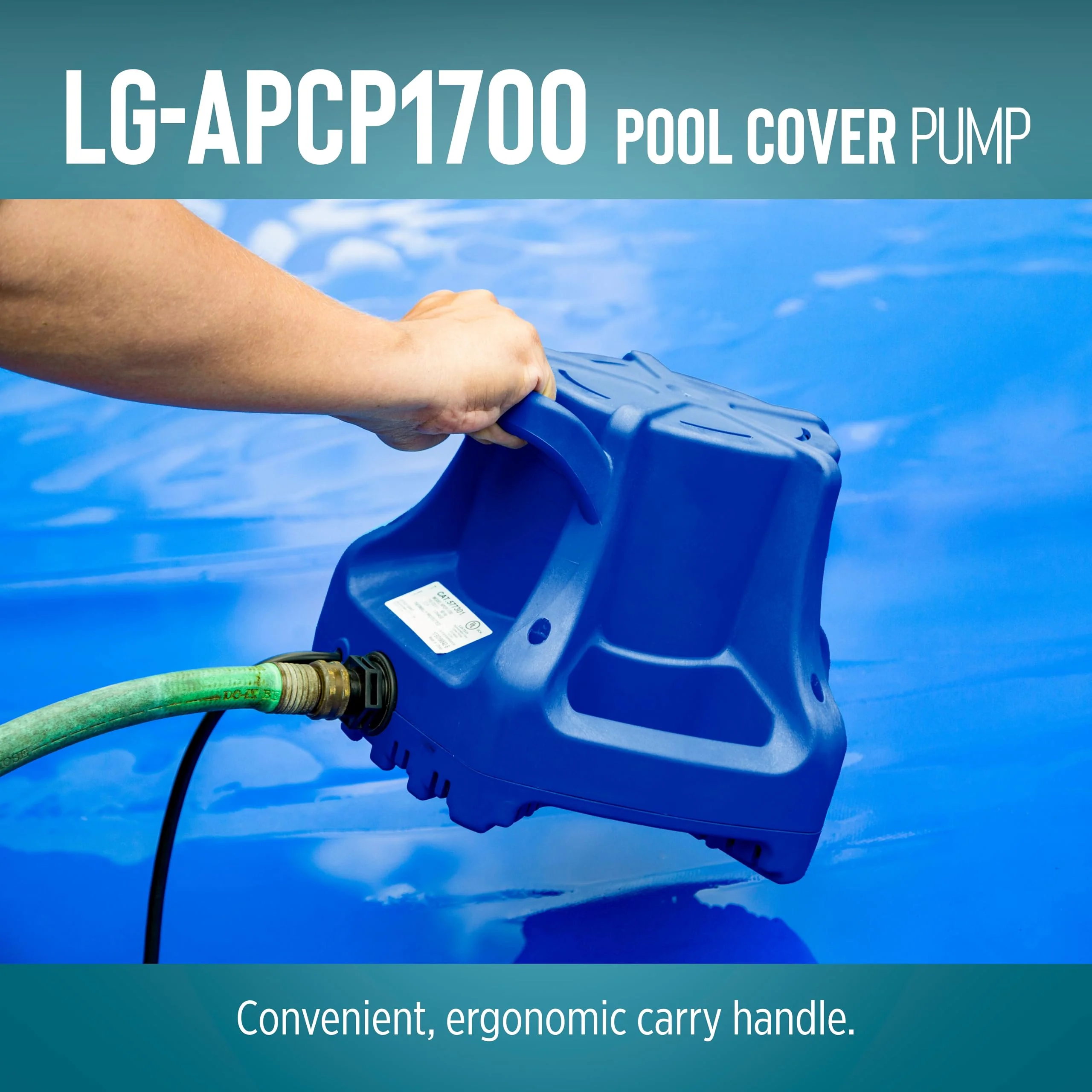 Little Giant Select Series LG-APCP1700 1/3 HP, 1745 GPH, Automatic, Submersible, Swimming Pool Cover Pump with 25-Ft. Cord, Dark Blue, 14942691 - Image 7