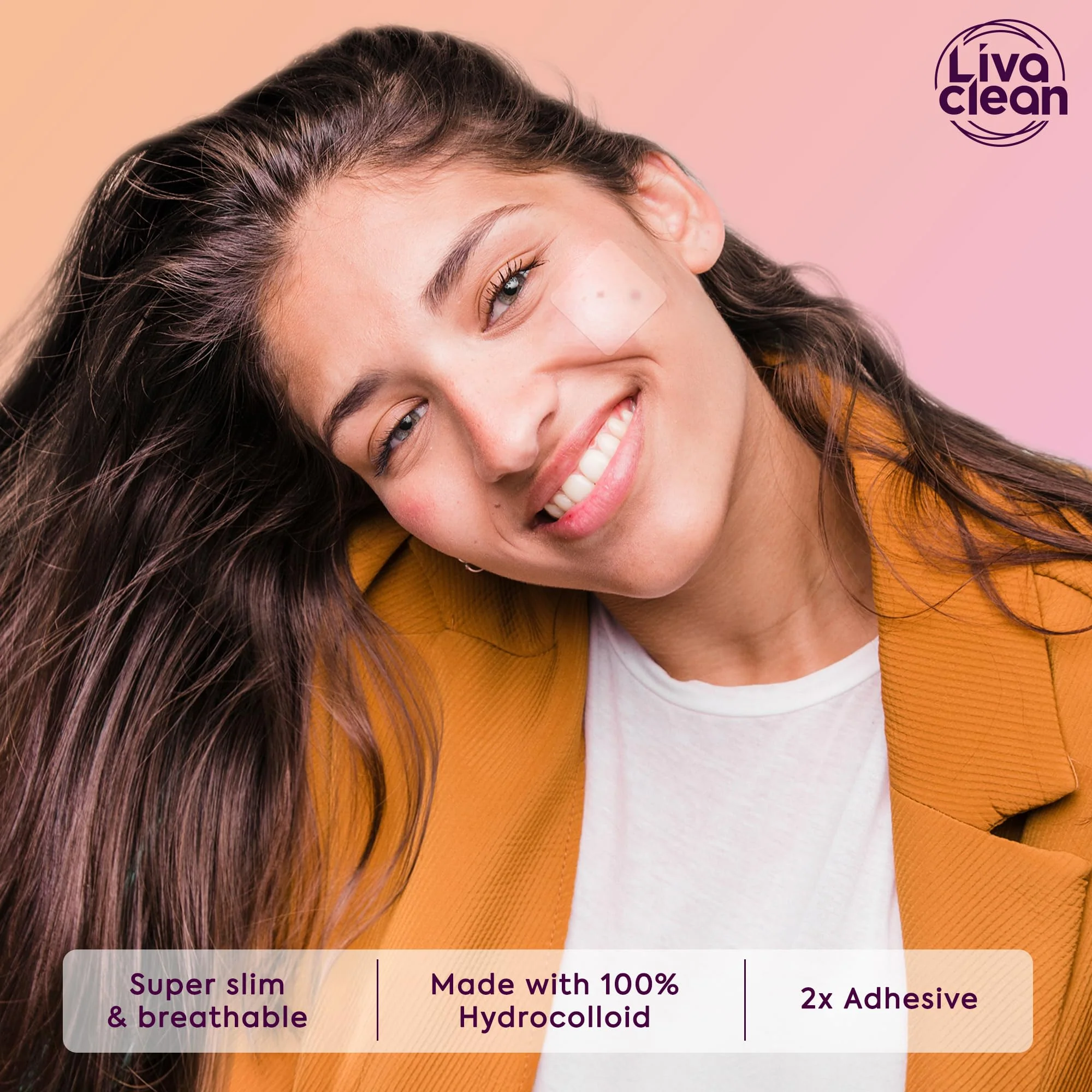 Livaclean 40CT Large Pimple Patches for Face - Big Pimple Patches Large Hydrocolloid Patch for Blemishes - Body Nose Forehead Chin Acne Patch - XL Zit Stickers - Image 3