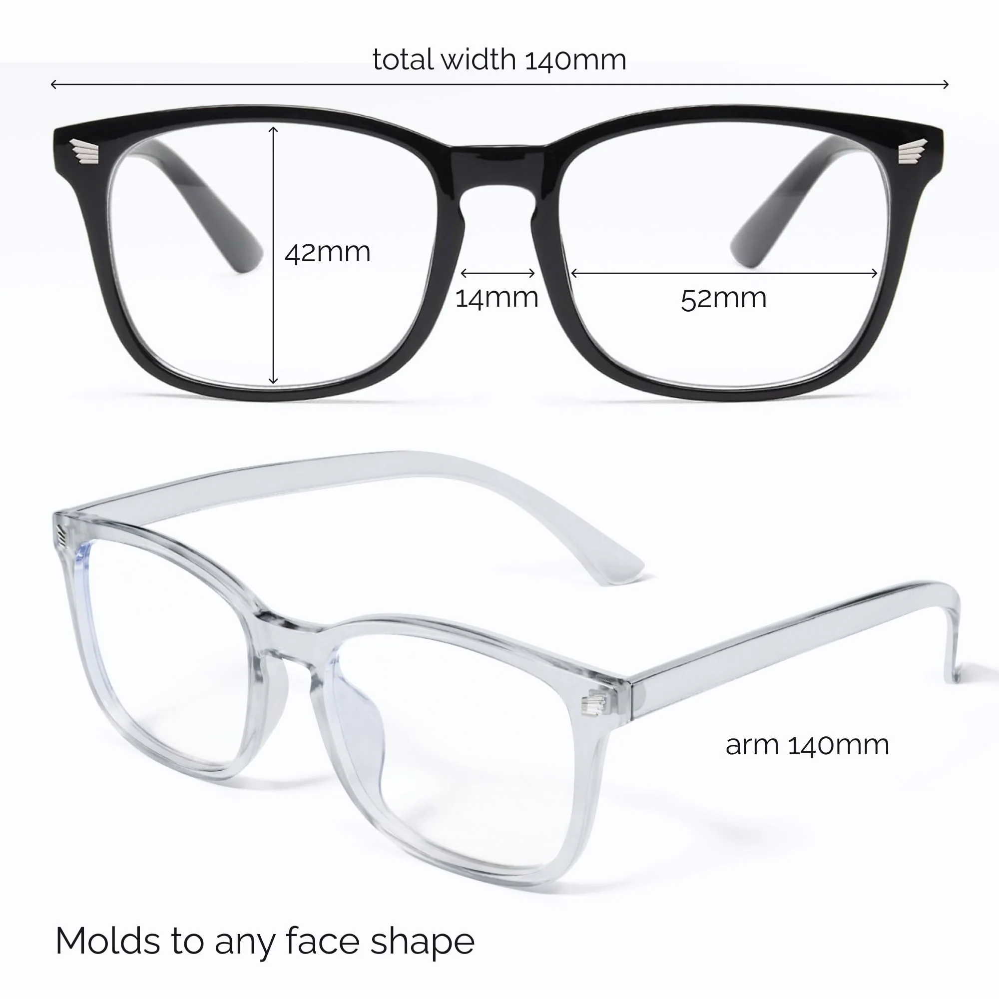 livho High Tech Blue Light Glasses - Advanced up to 99% Blue Light Blocking Computer Glasses - Screen Fatigue & UV Protection - Image 6