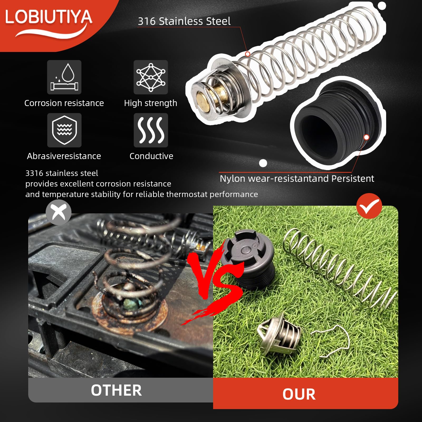 LOBIUTIYA 77707-0010 Thermal Regulator and 77707-0001 Manifold Bypass Valve Kit Compatible with MasterTemp 400 250 200 300 333 and Sta-Rite Pool and Pool Heaters, 38000-0007S Thermal Regulator kit - Image 6