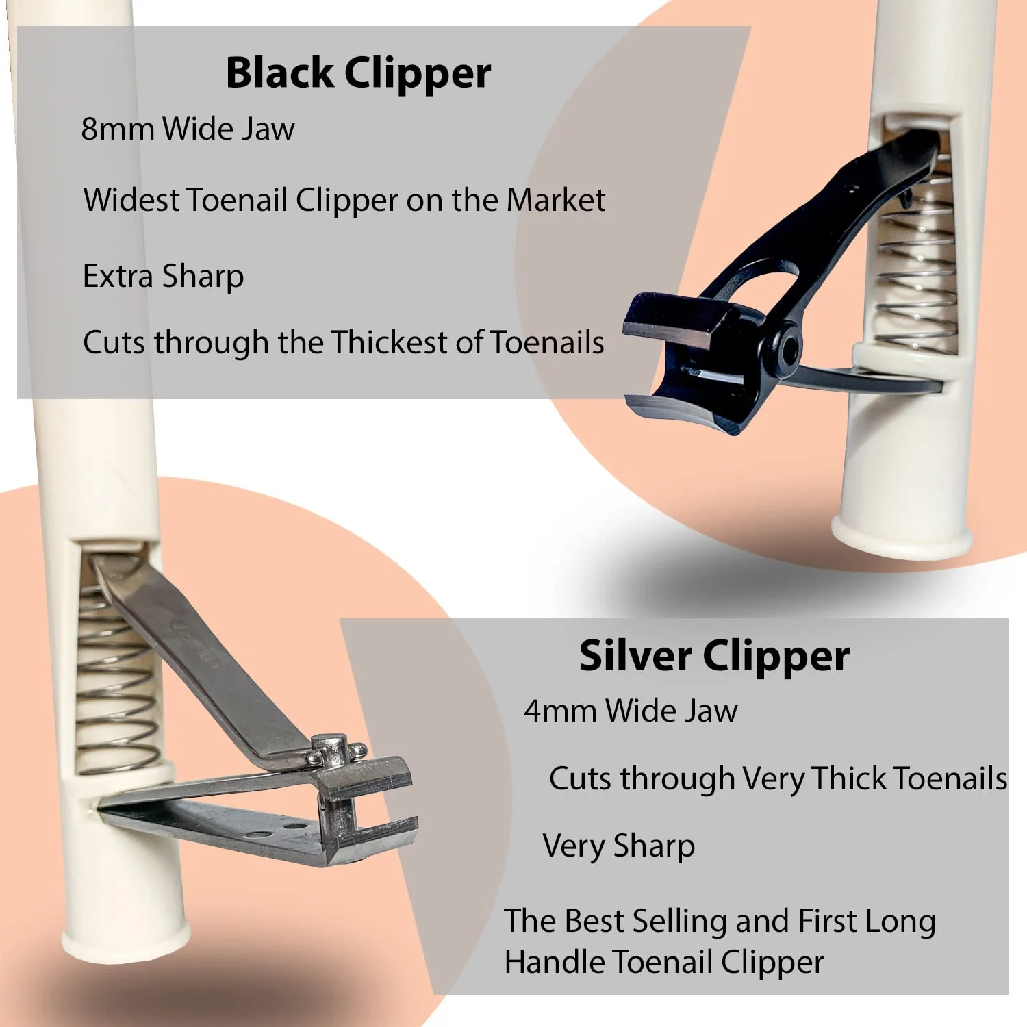 Long Handled Toenail Clippers for Seniors Thick Toenails - Extended Nail Clippers for Seniors - Extension Trimmer for Elderly Ingrown Handicap - Toe Nail Clippers Adult Thick Nails Long Handle - Image 3