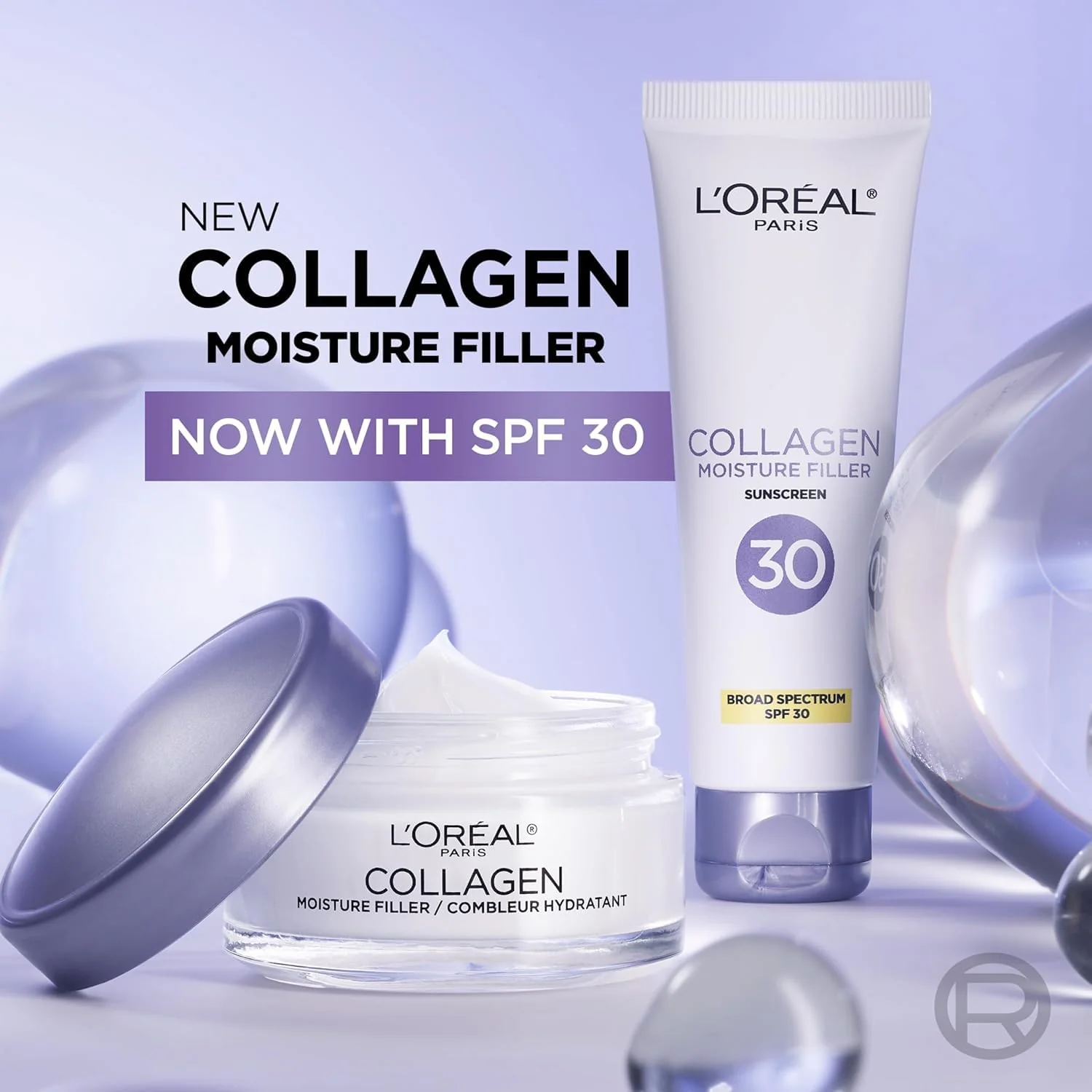L'Oreal Paris Collagen Moisture Filler Face Cream, Anti-Aging Face Moisturizer, Non-Greasy Fragrance Free Skin Care Formula For Up to 48HR Hydration, 3.4 Oz - Image 6