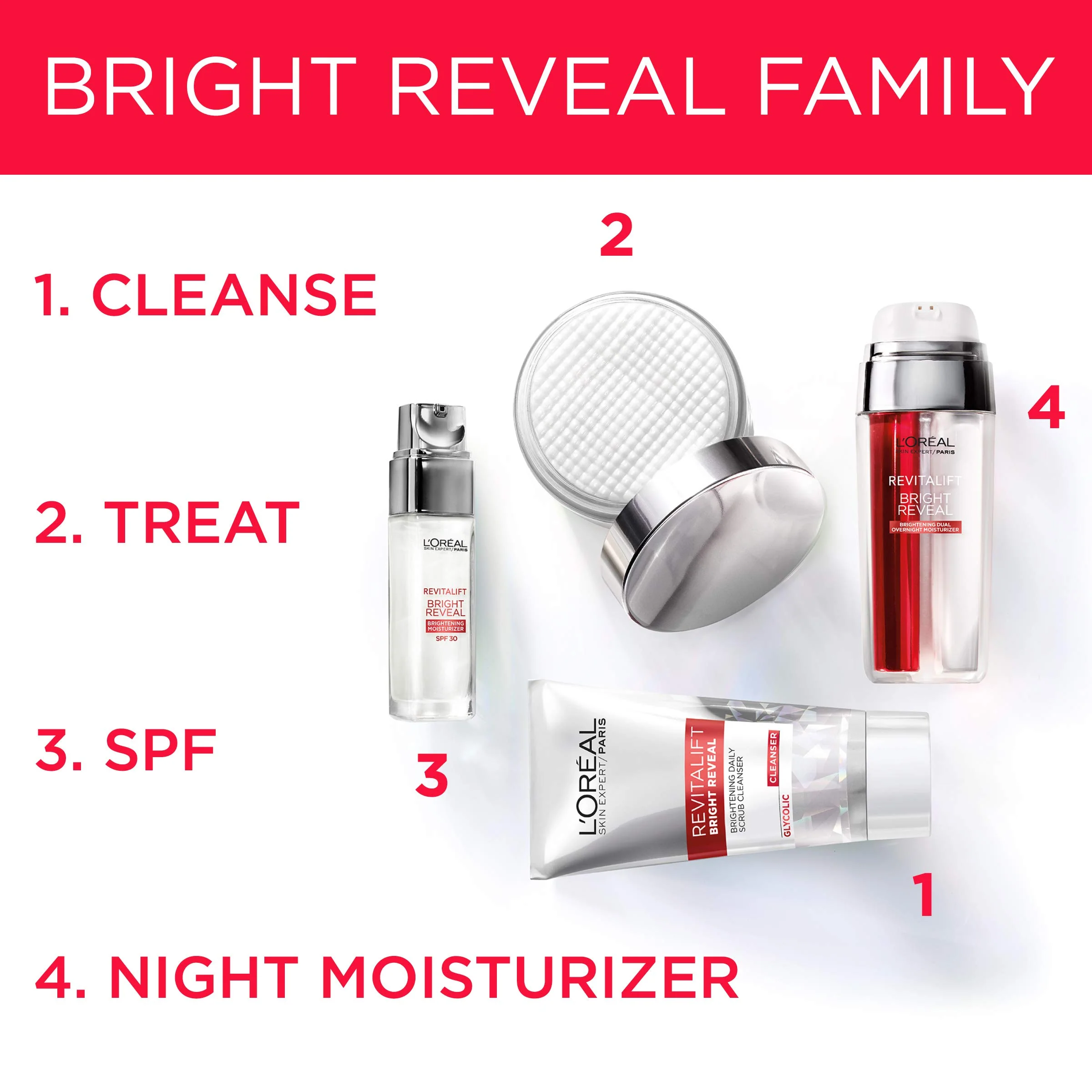 L'Oréal Paris Revitalift Bright Reveal Anti-Aging Day Cream with SPF 30 with Glycolic Acid, Vitamin C & Pro-Retinol to Reduce Wrinkles & Brighten Skin, 1 fl. oz. - Image 7