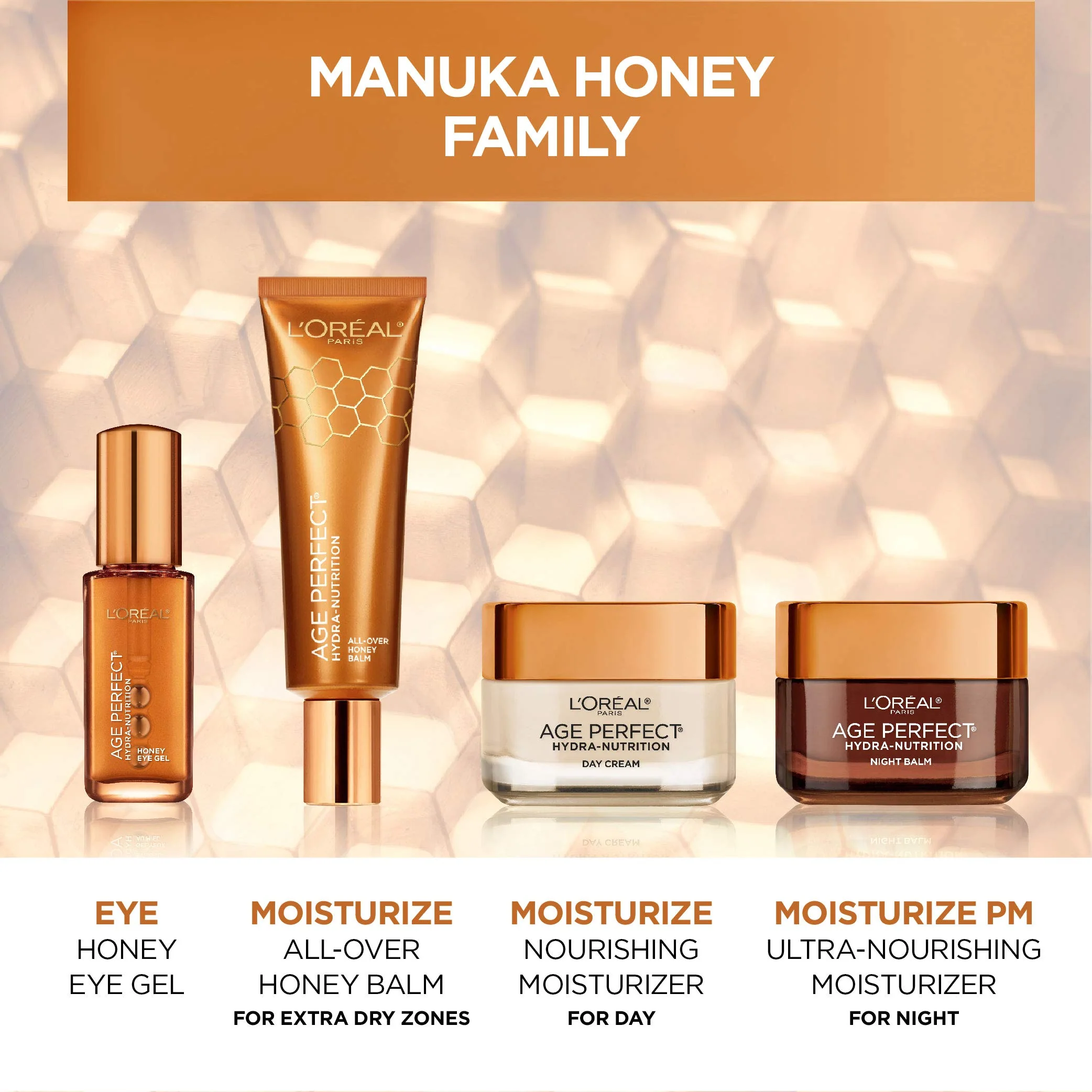 L'Oreal Paris Skincare Age Perfect Hydra-Nutrition Anti-Aging Day Cream with Manuka Honey Extract, 1.7 Ounce - Image 8