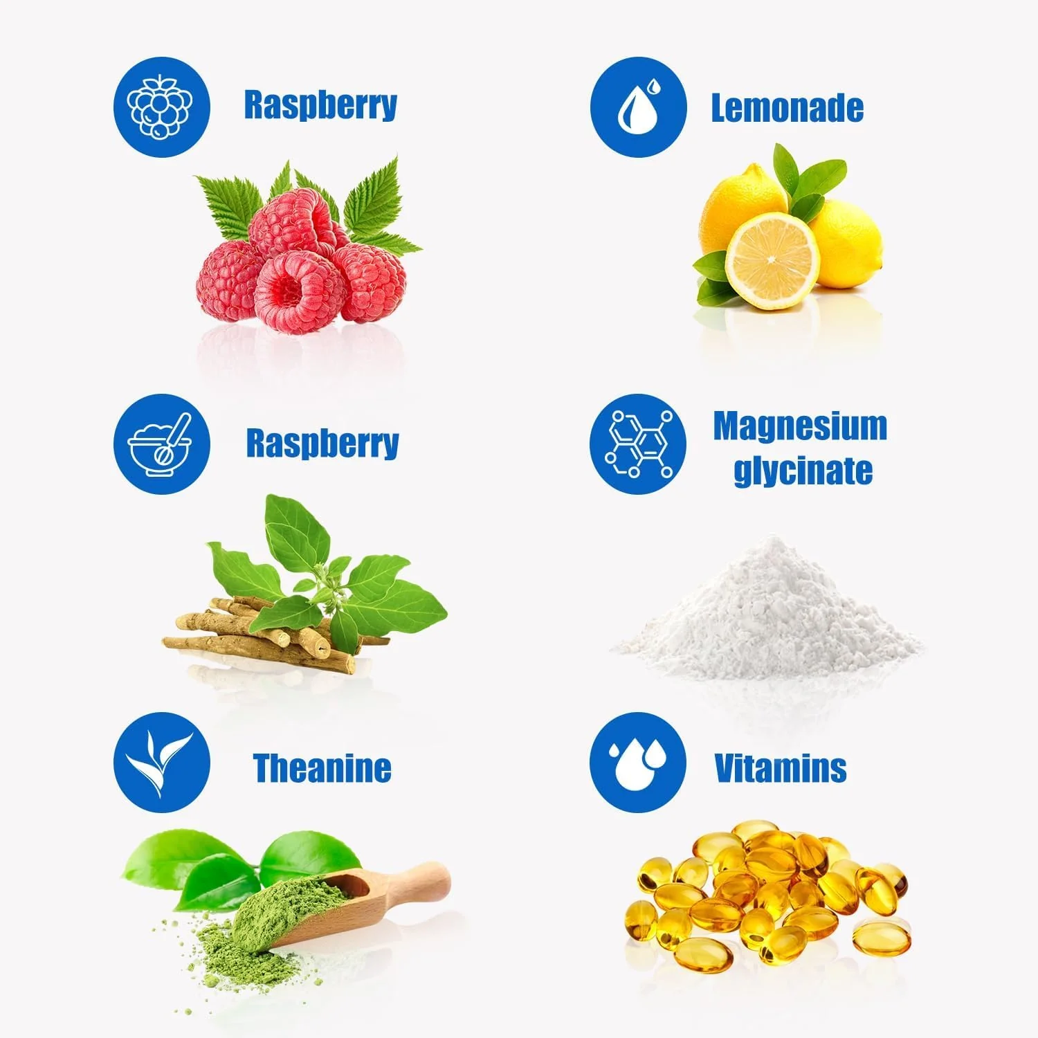 Loroc'e UltraCalm Super Cortisol Reducer Drink, Magnesium Glycinate (30 Servings), L-theanine, Ashwagandha, Vitamin D, No Sugar, Raspberry Lemonade Sleep Aid Powder - Image 3